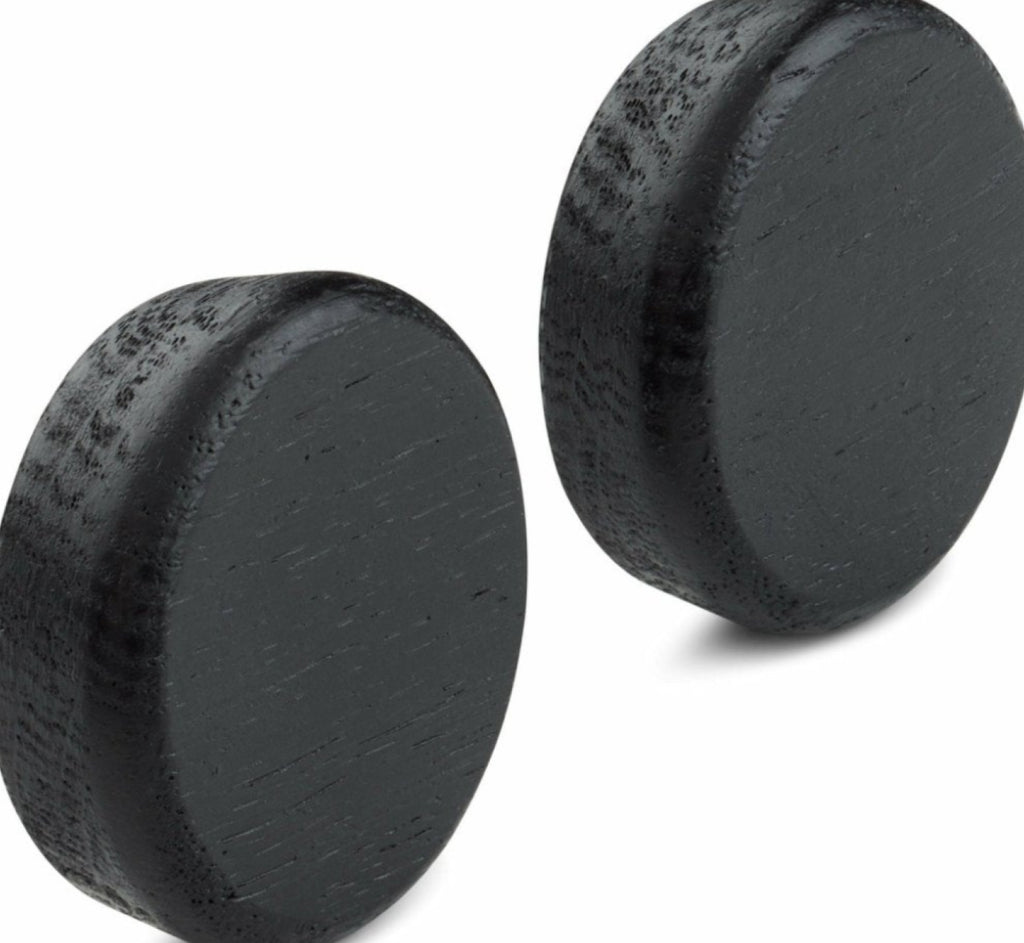 Gejst Flex Magnet Button Black 4cm, Oak Magnetic Pin For Home & Office