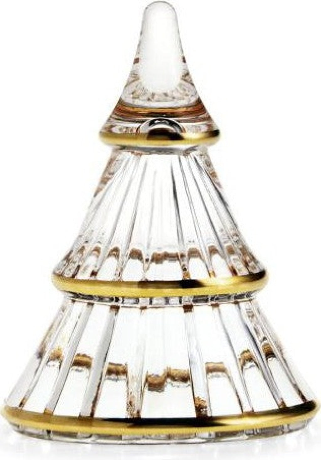 Holmegaard Fairytales Christmas Tree Clear With Gold, Medium