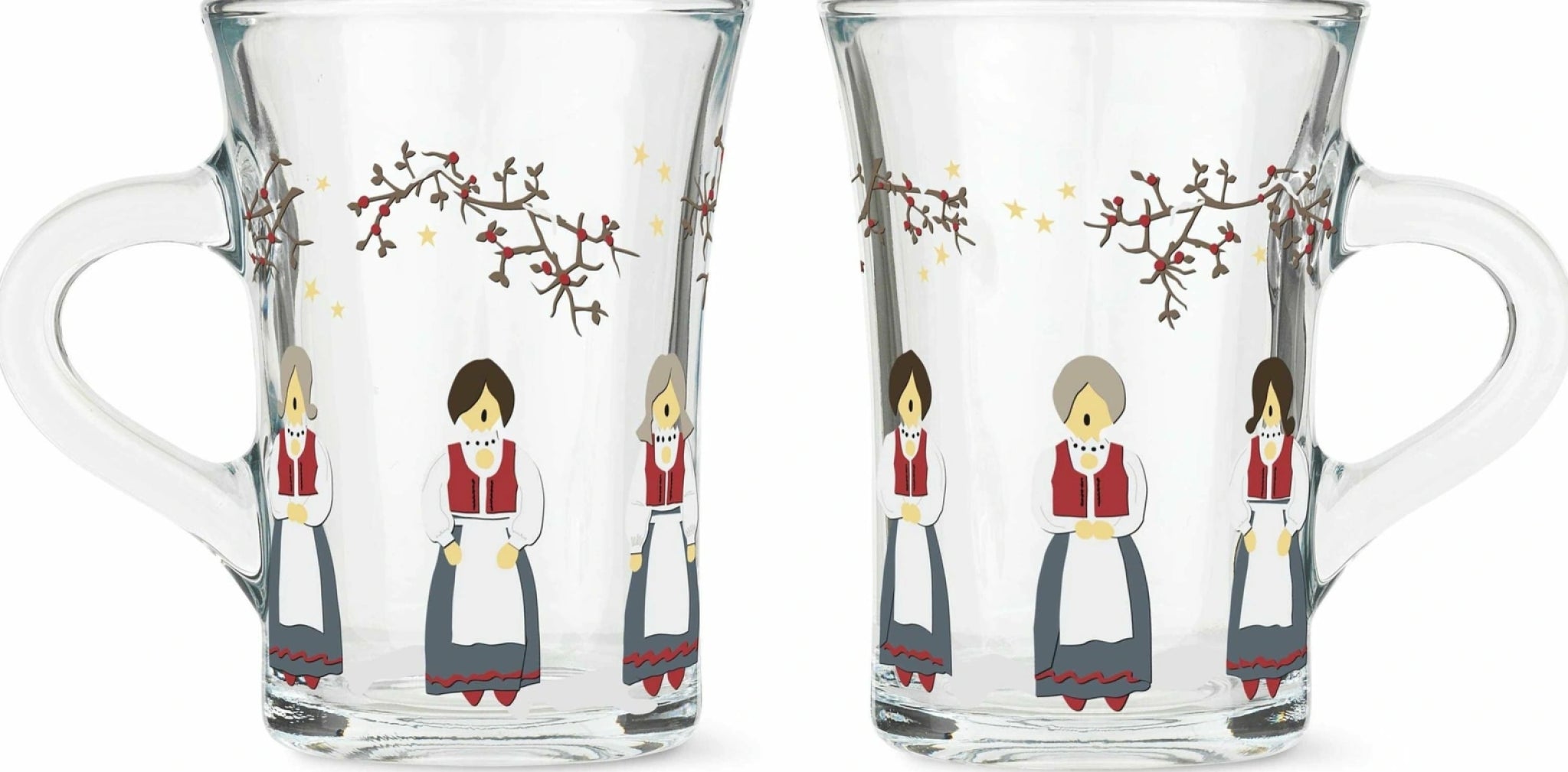 Holmegaard Holmegaard Christmas Christmas Hot Drink Glass , 2 Pcs.