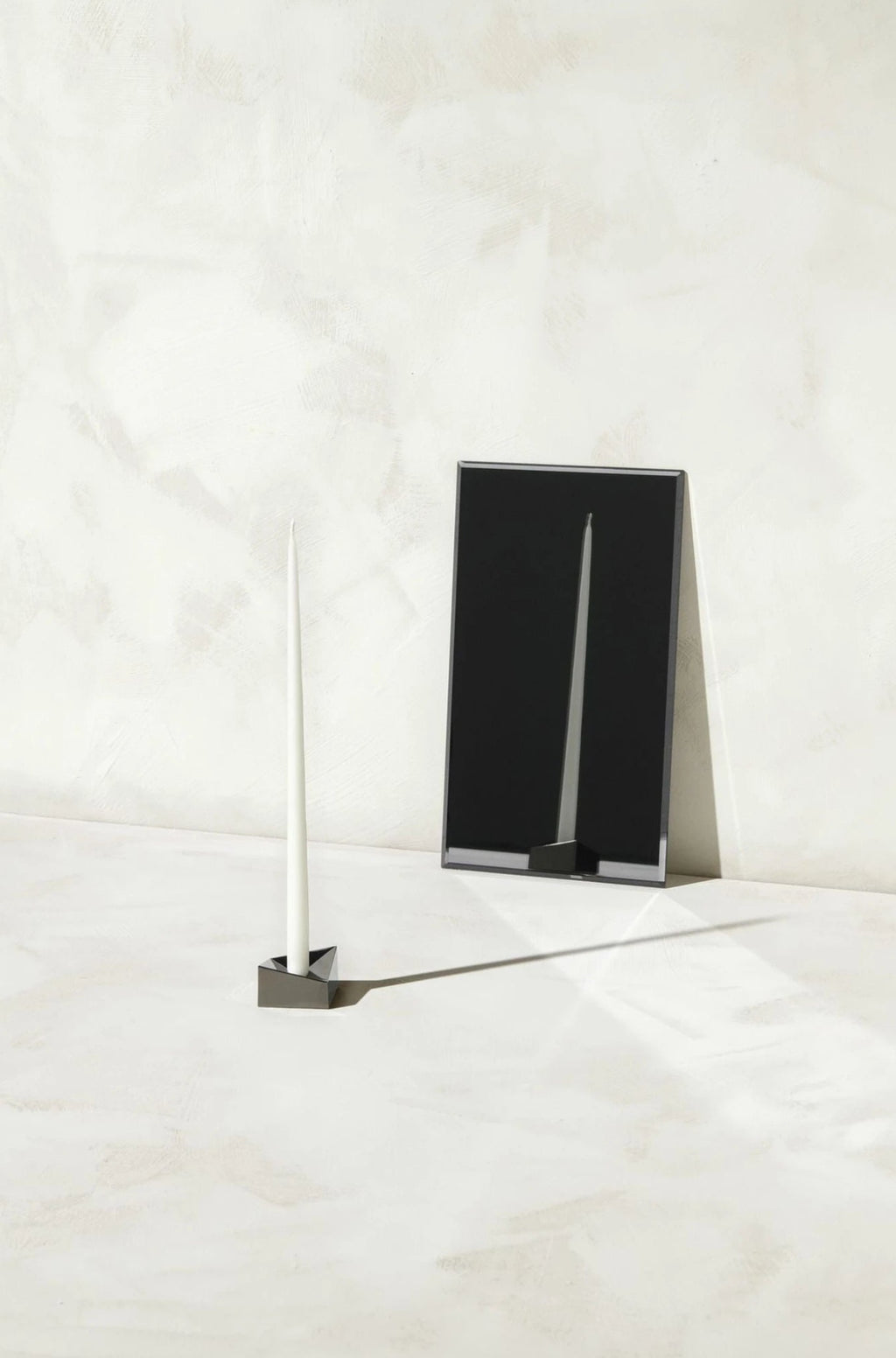 Stoff Nagel Candle Holder Small, Black Chrome