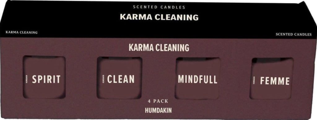 Humdakin Scented Candles Set Of 4, Karma Cleaning