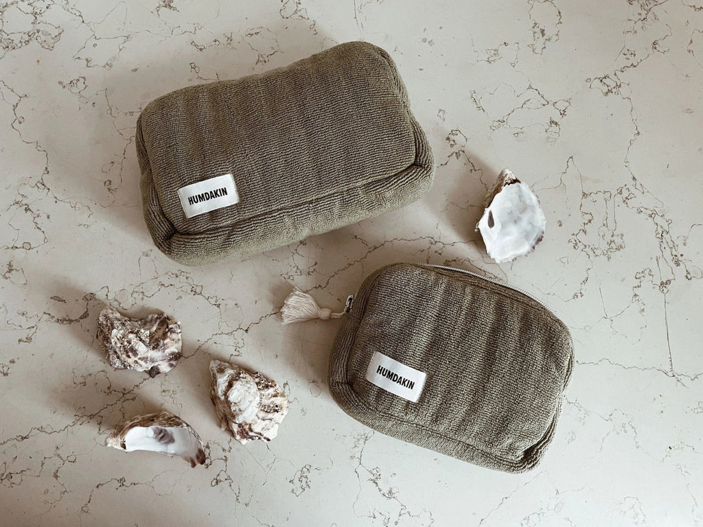 Humdakin Terry Cosmetic Bag, Green Tea