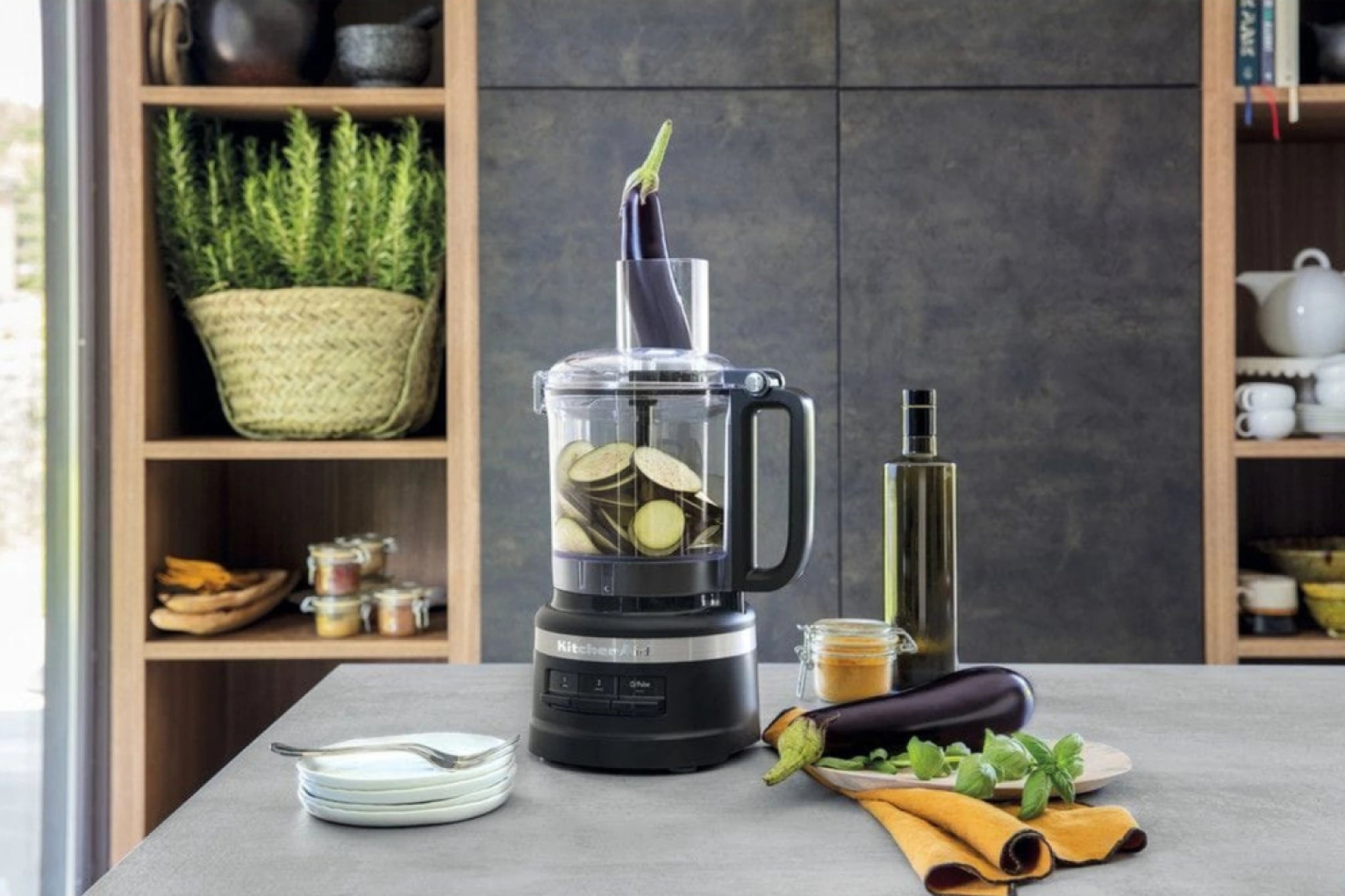 Kitchen Aid Food Processor 2,1 L, Matt Black