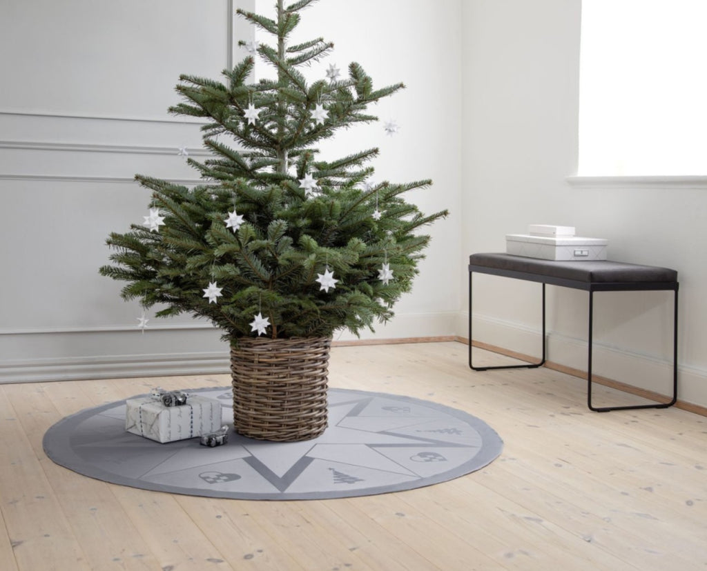 Novoform Design Stars Christmas Rug, Winter Grey