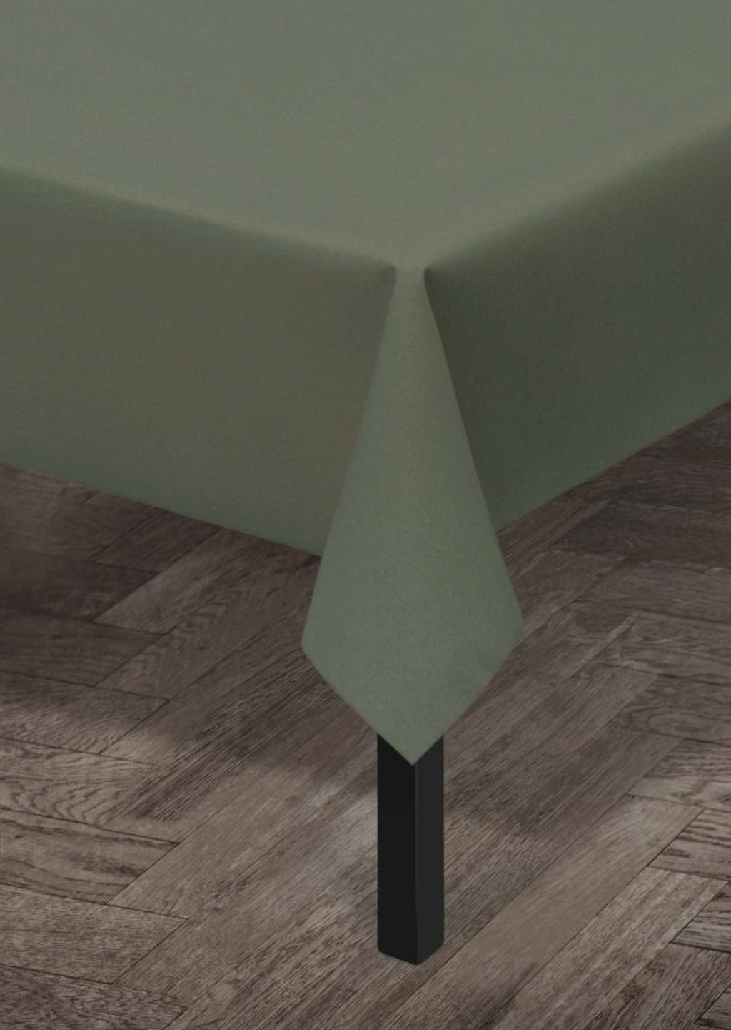 Juna Basic Acrylic Tablecloth Dark Green, 140 Cm