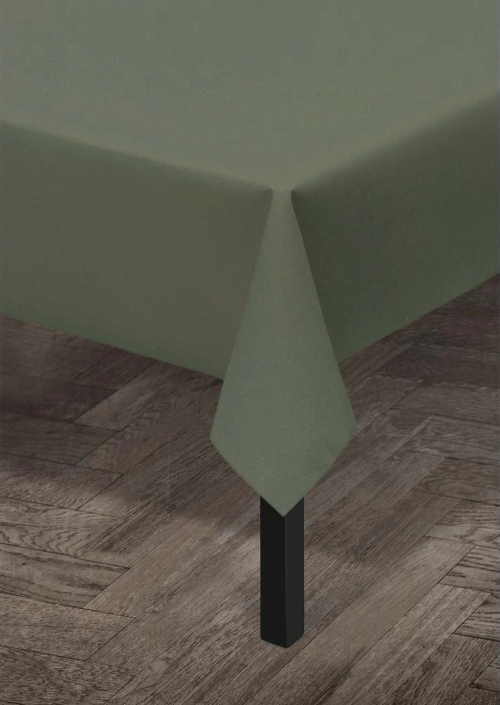 Juna Basic Acrylic Tablecloth Dark Green, 140 Cm