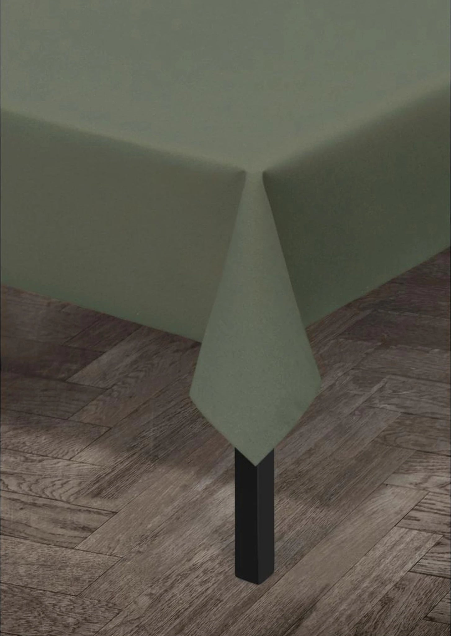 Juna Basic Acrylic Tablecloth Dark Green, 140 Cm