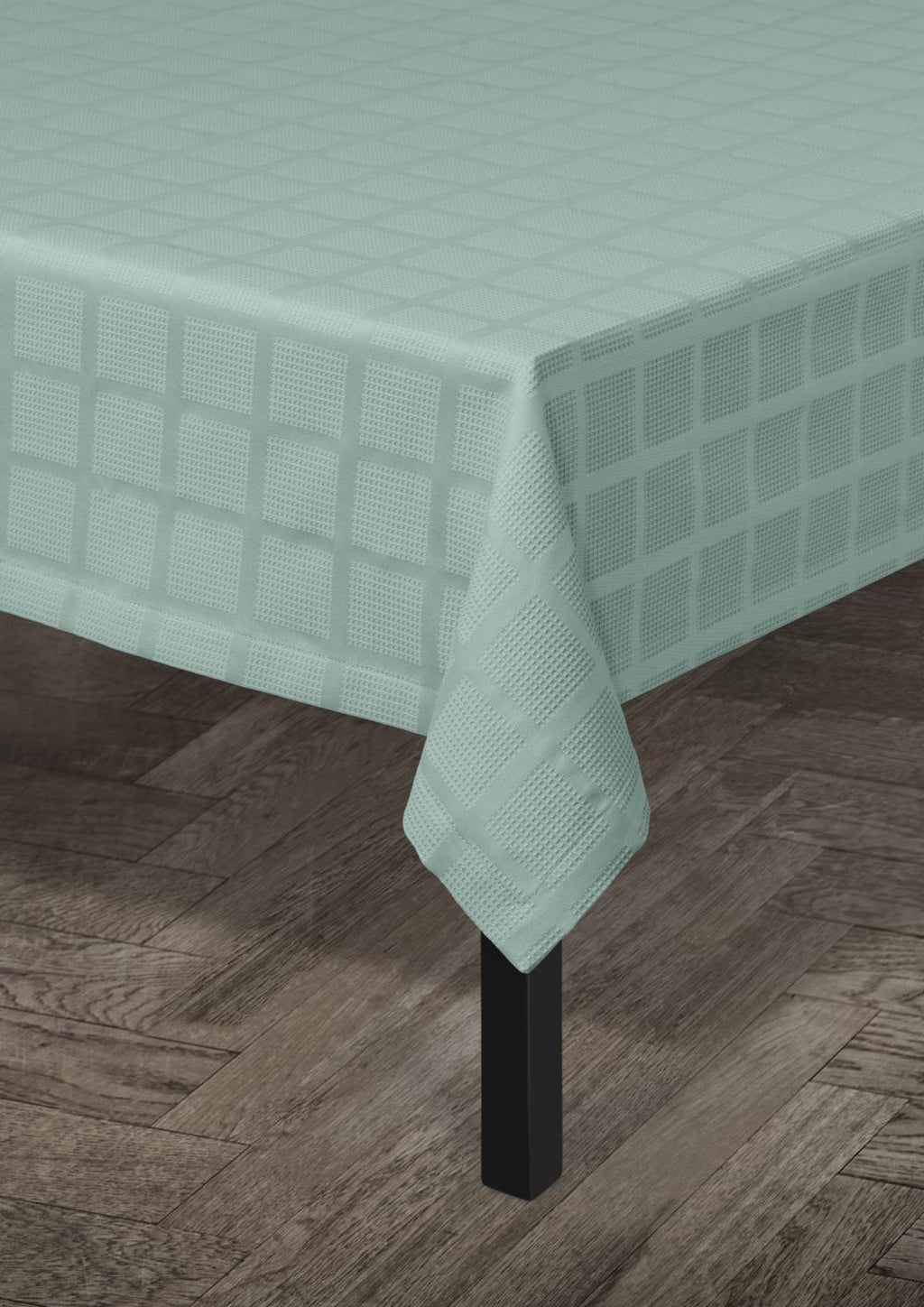 Juna Brick Damascus Tablecloth Turquoise, 150x270 Cm