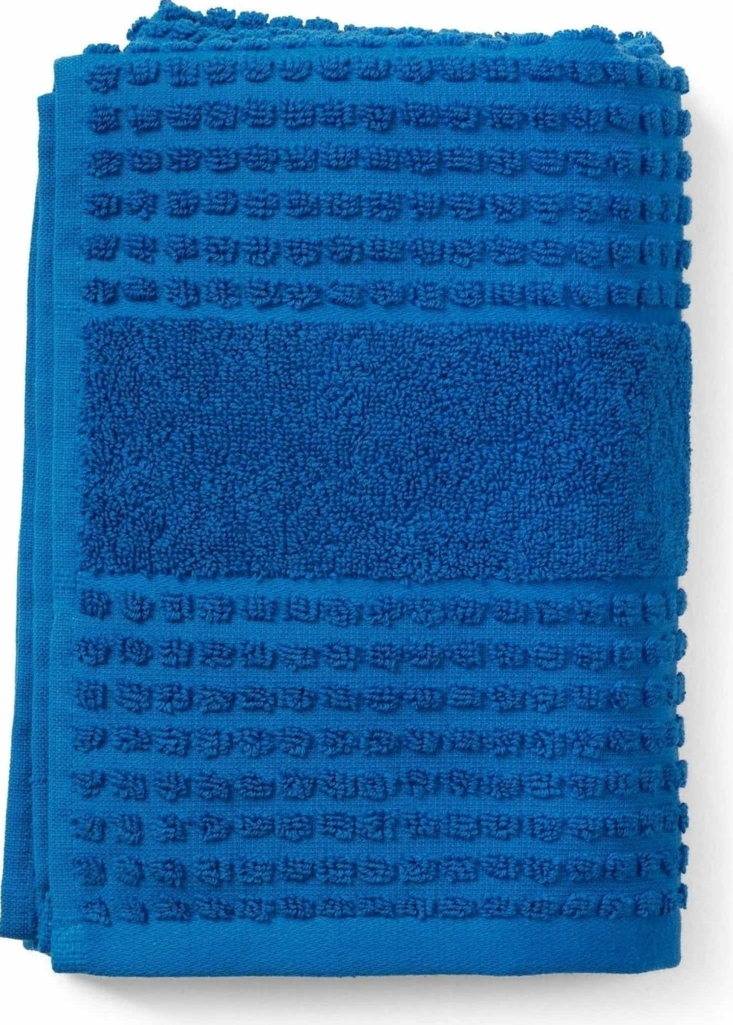 Juna Check towel 50x100 cm, blue