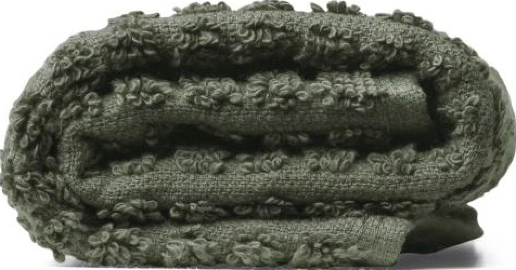 Juna Check Washcloth Dark Green, 30x30 Cm