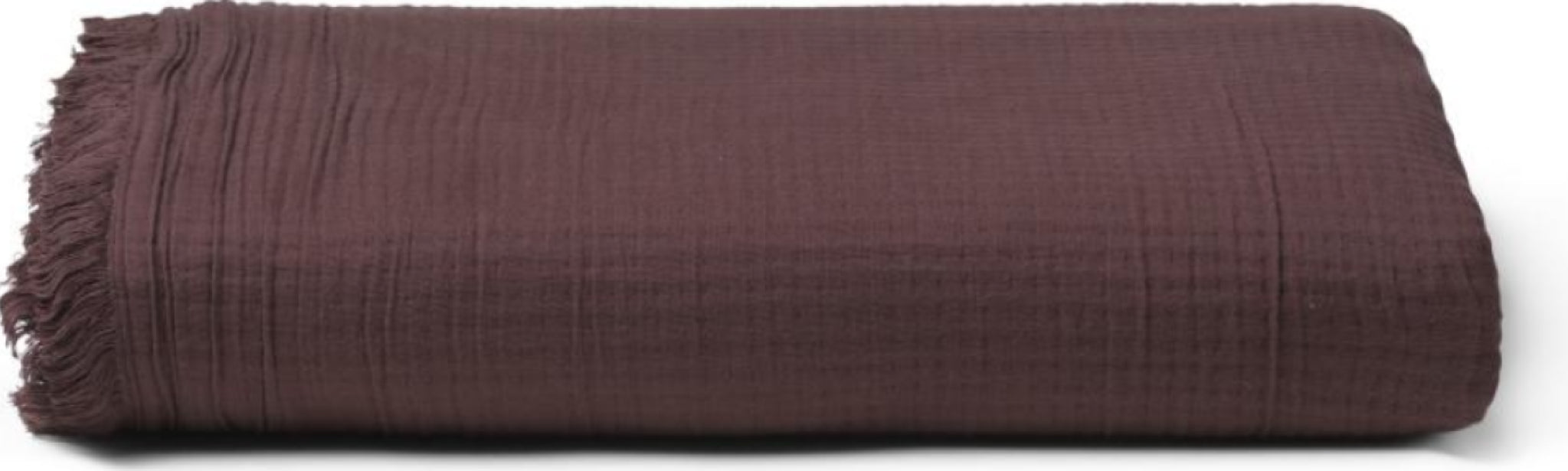 Juna View Bedspread Chocolate, 190x260 Cm