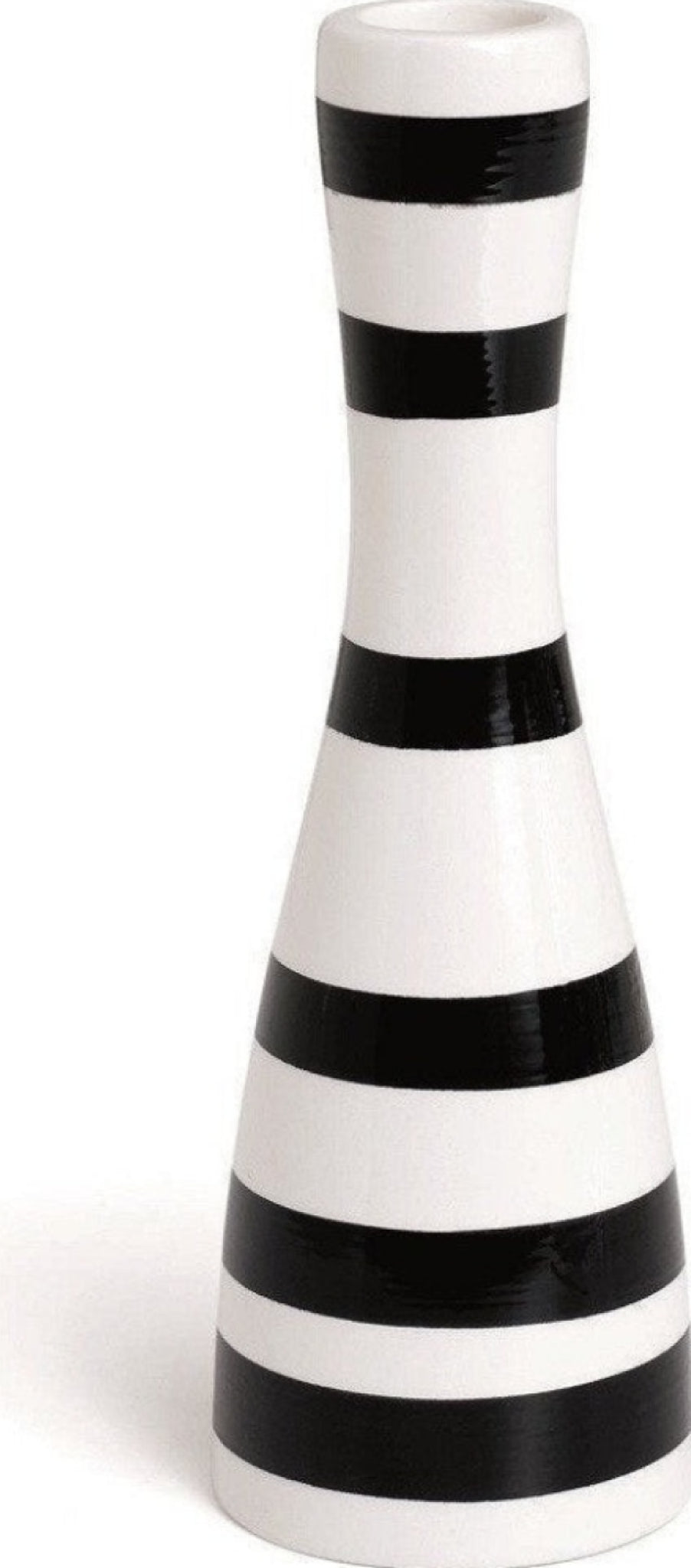 Kähler Omaggio Candle Holding Black, Medium