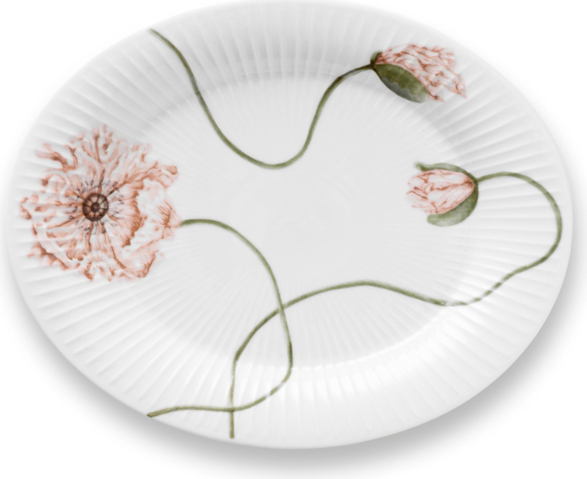 Kähler Hammershøi Poppy Top 22.5x28.5 cm, white with decoration