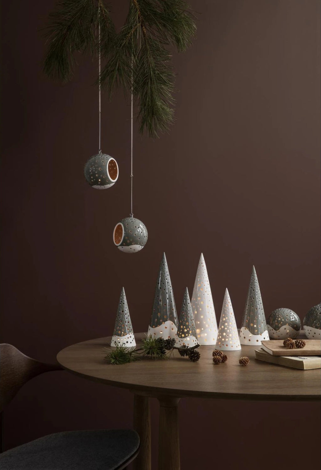 Kähler Nobili Tealight Holder ø12 Cm Olive Green