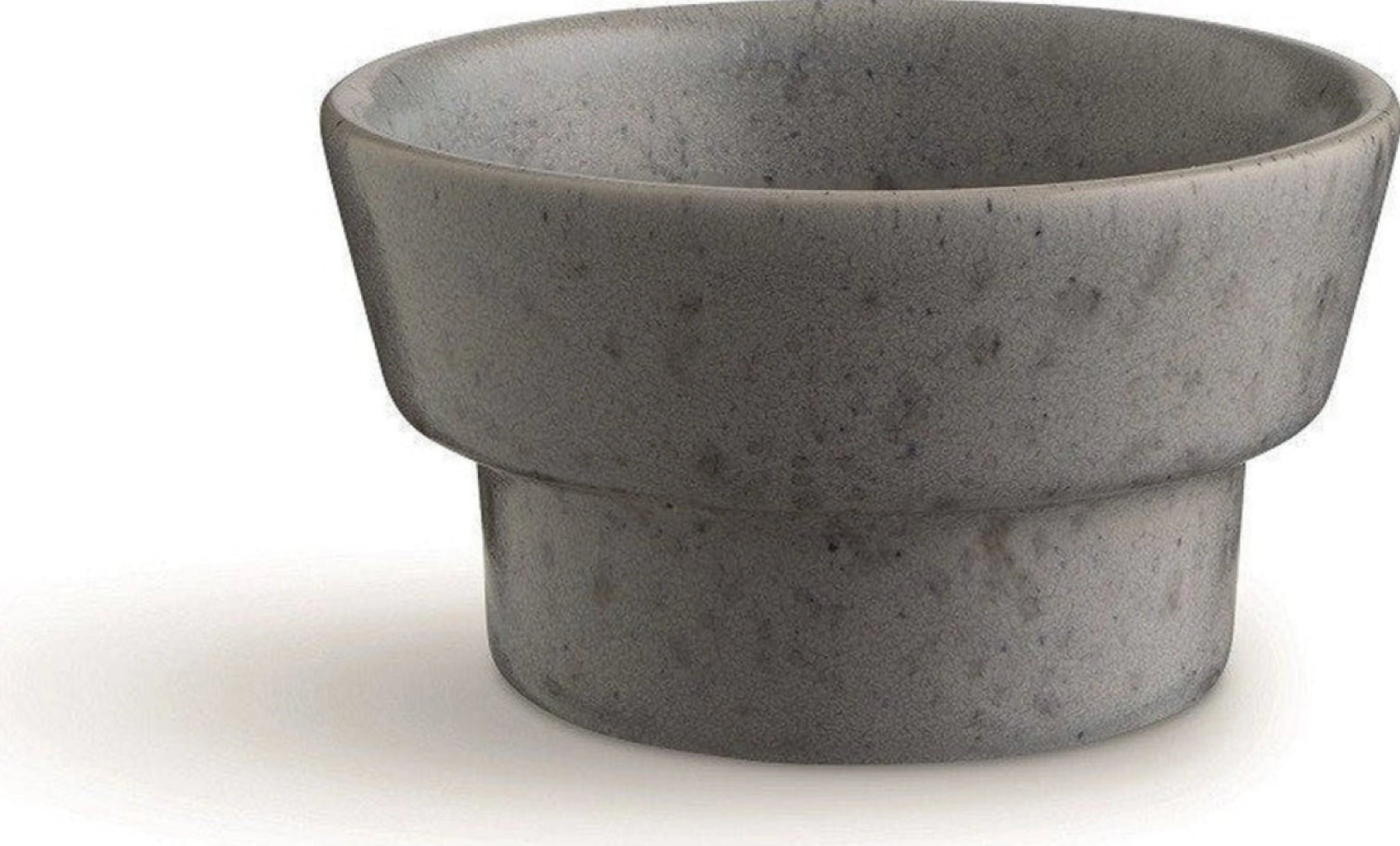 Kähler Ombria Block Candle Holder, Slate Grey