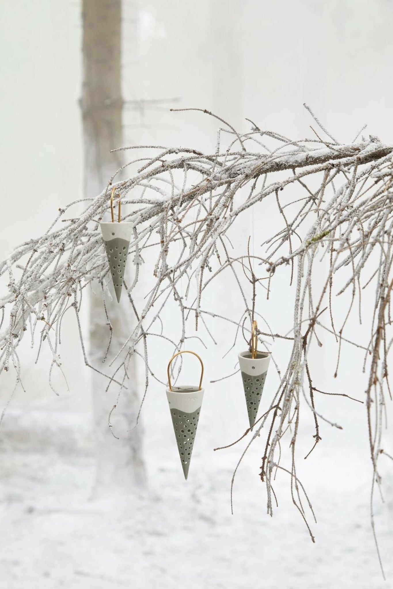 Kähler Nobili Christmas Timmer 4.5x15.5 Cm, Olive Green