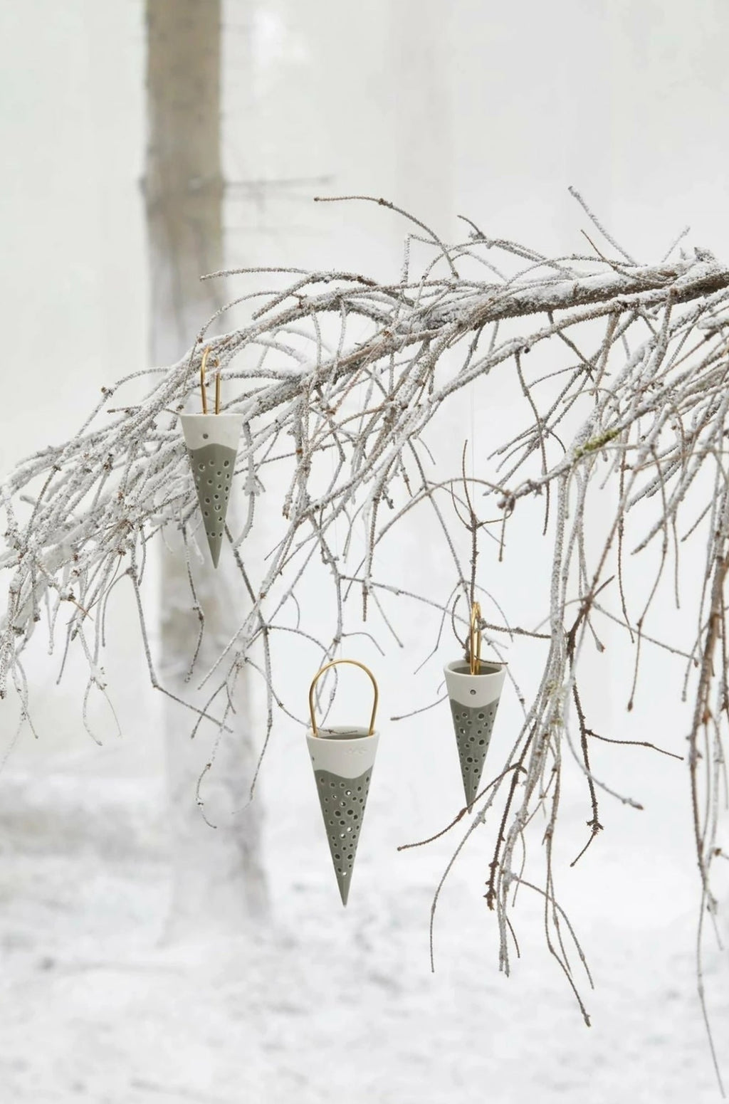 Kähler Nobili Christmas Timmer 4.5x15.5 Cm, Olive Green