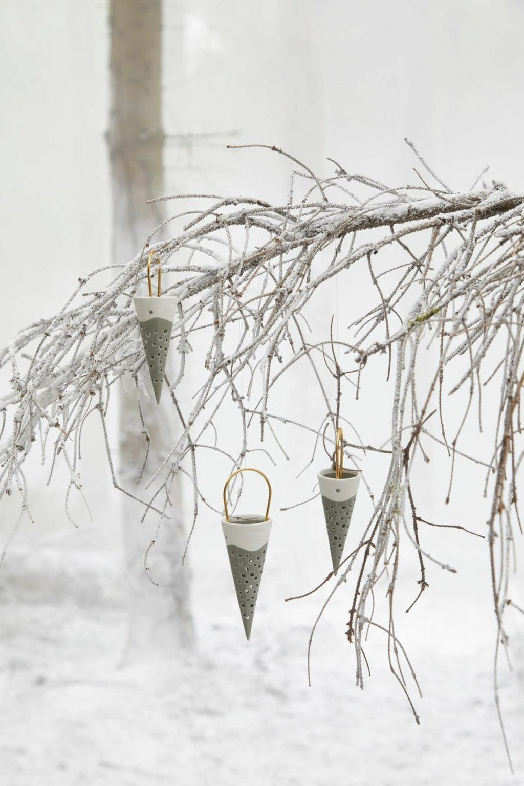 Kähler Nobili Christmas Pit Behind 5x18 Cm, Olive Green