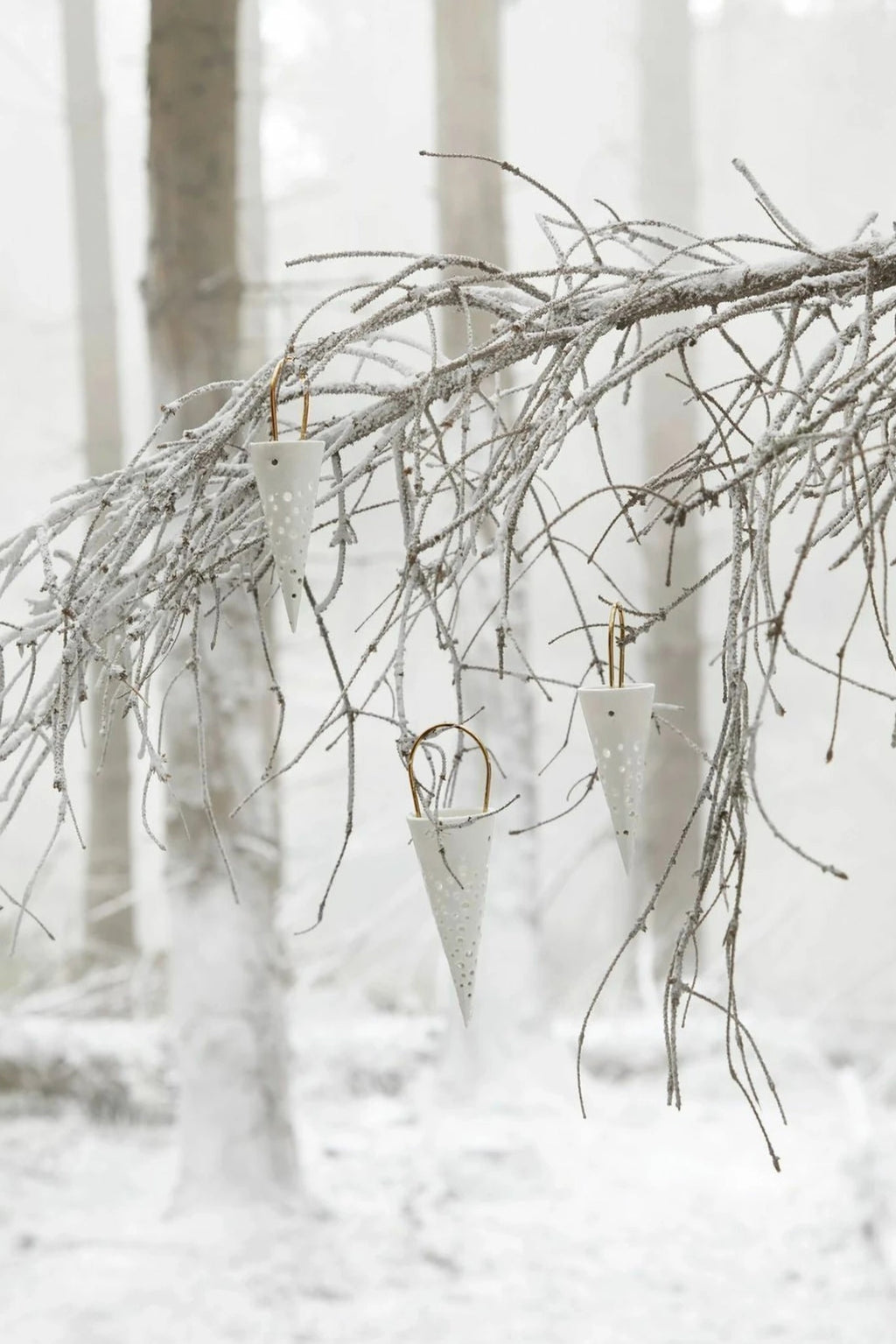 Kähler Nobili Christmas Timmer 5x18.5 cm, Snow White