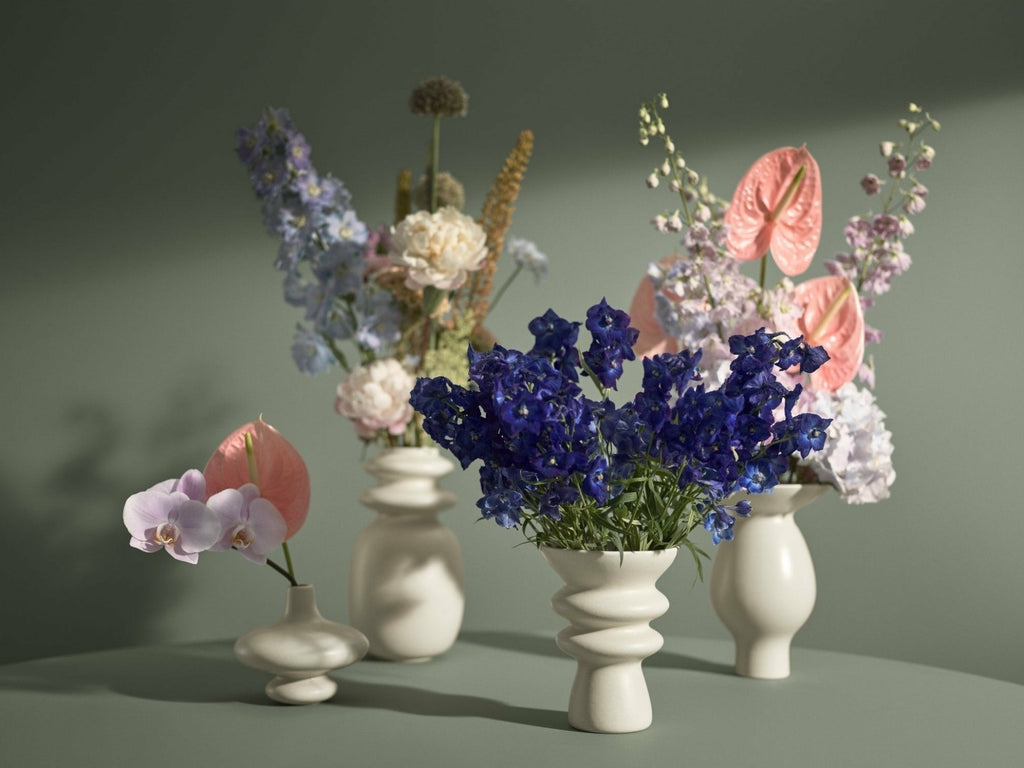 Kähler Contour Vase Blue, 29cm