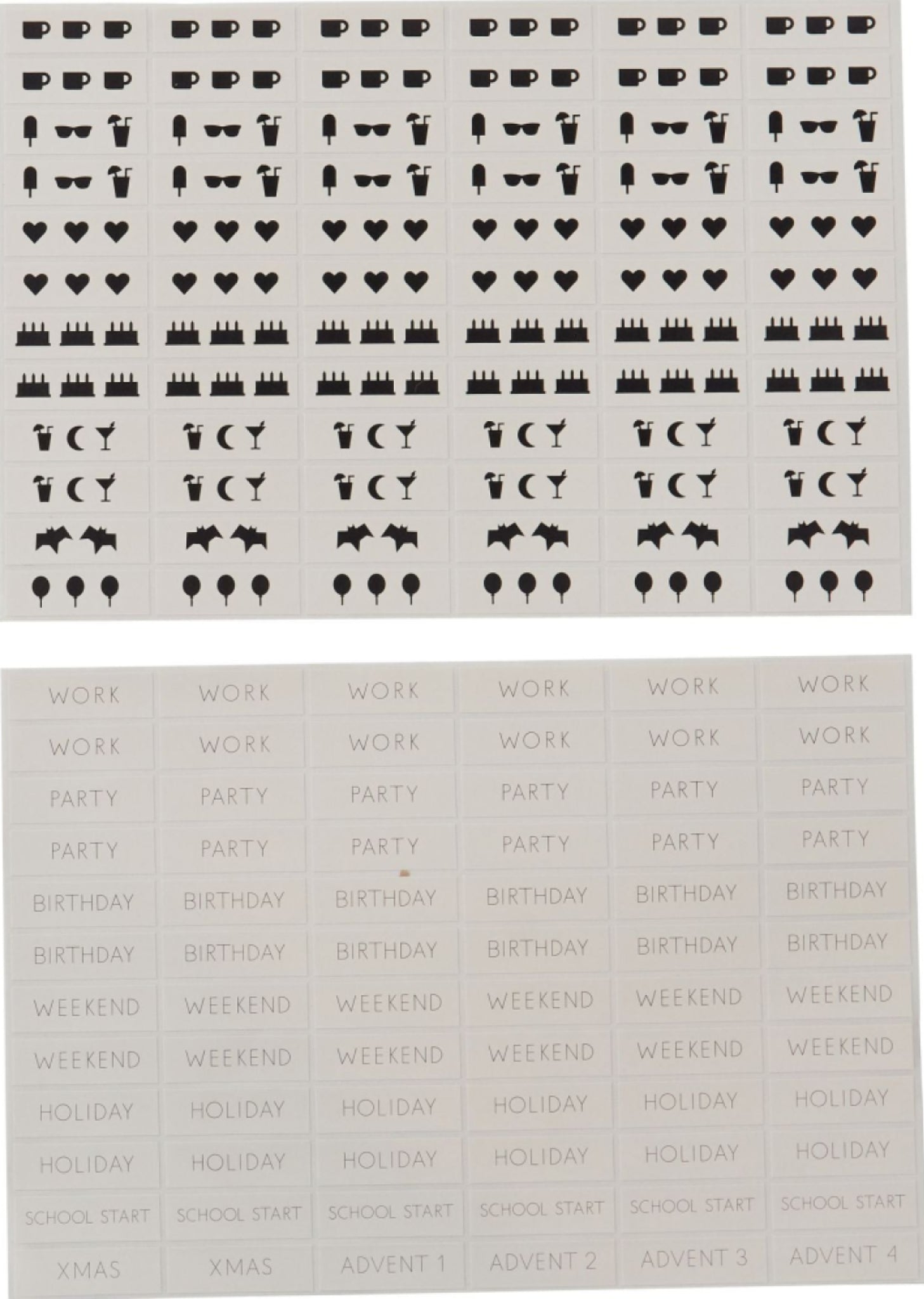 Design Letters Calendar 2023, Cool Gray