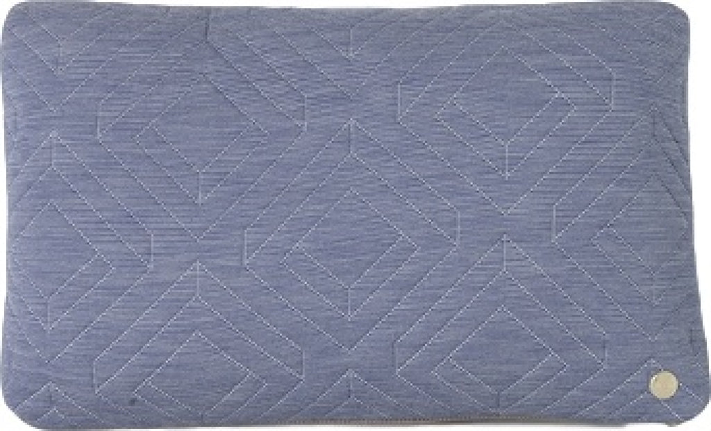 Ferm Living Quilt Cushion Light Blue, 40 X 25 Cm
