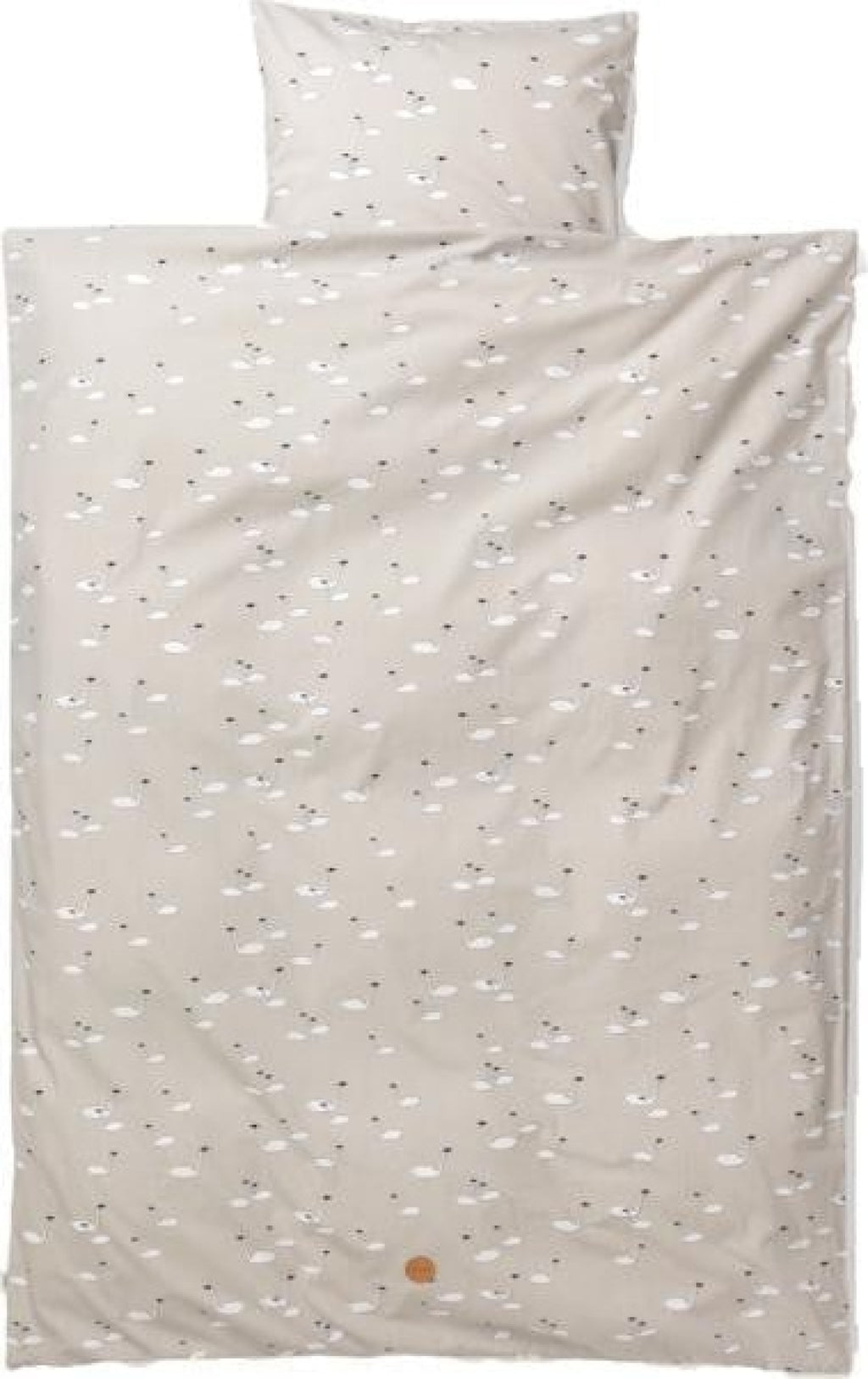 Ferm Living Swan Bed Linen Grey, Junior
