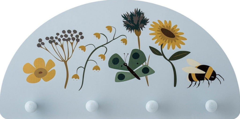 Bloomingville MINI Juliana Coat Rack, Blue, Lotus