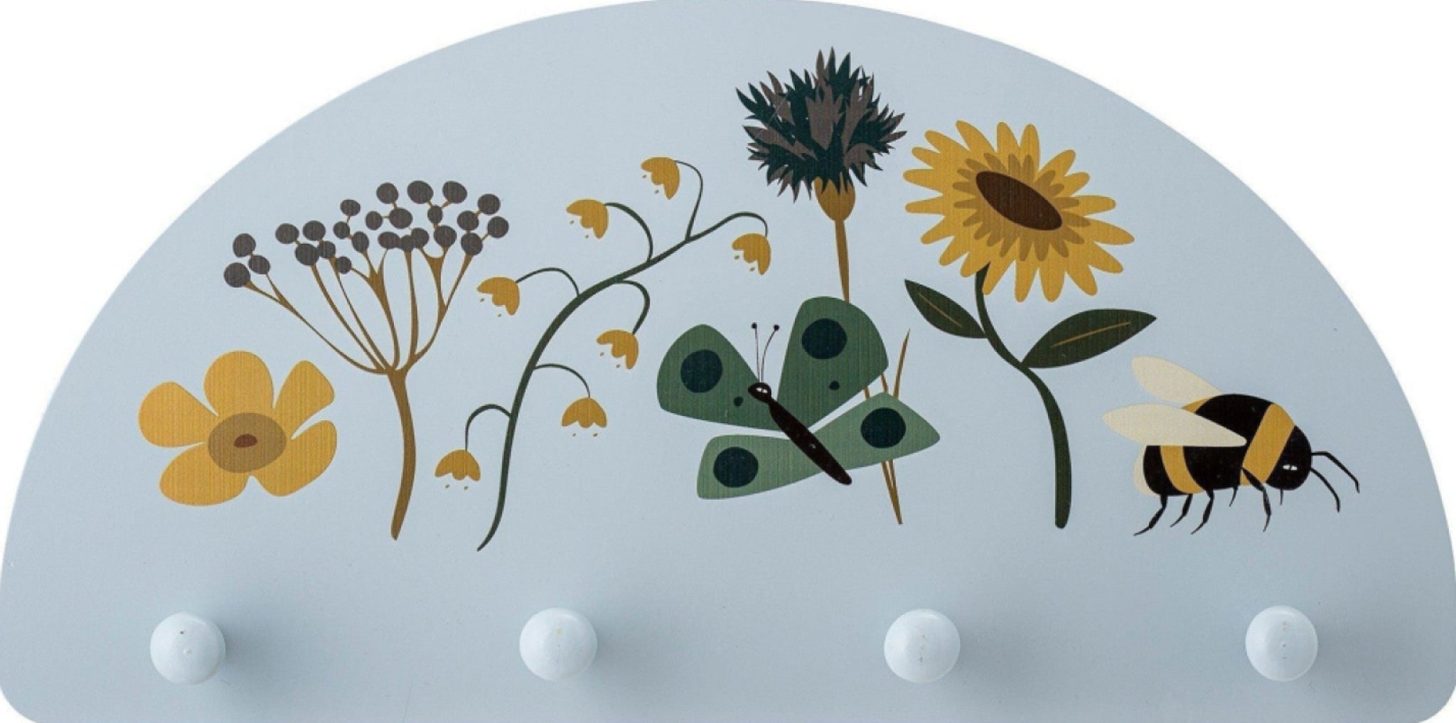 Bloomingville MINI Juliana Coat Rack, Blue, Lotus