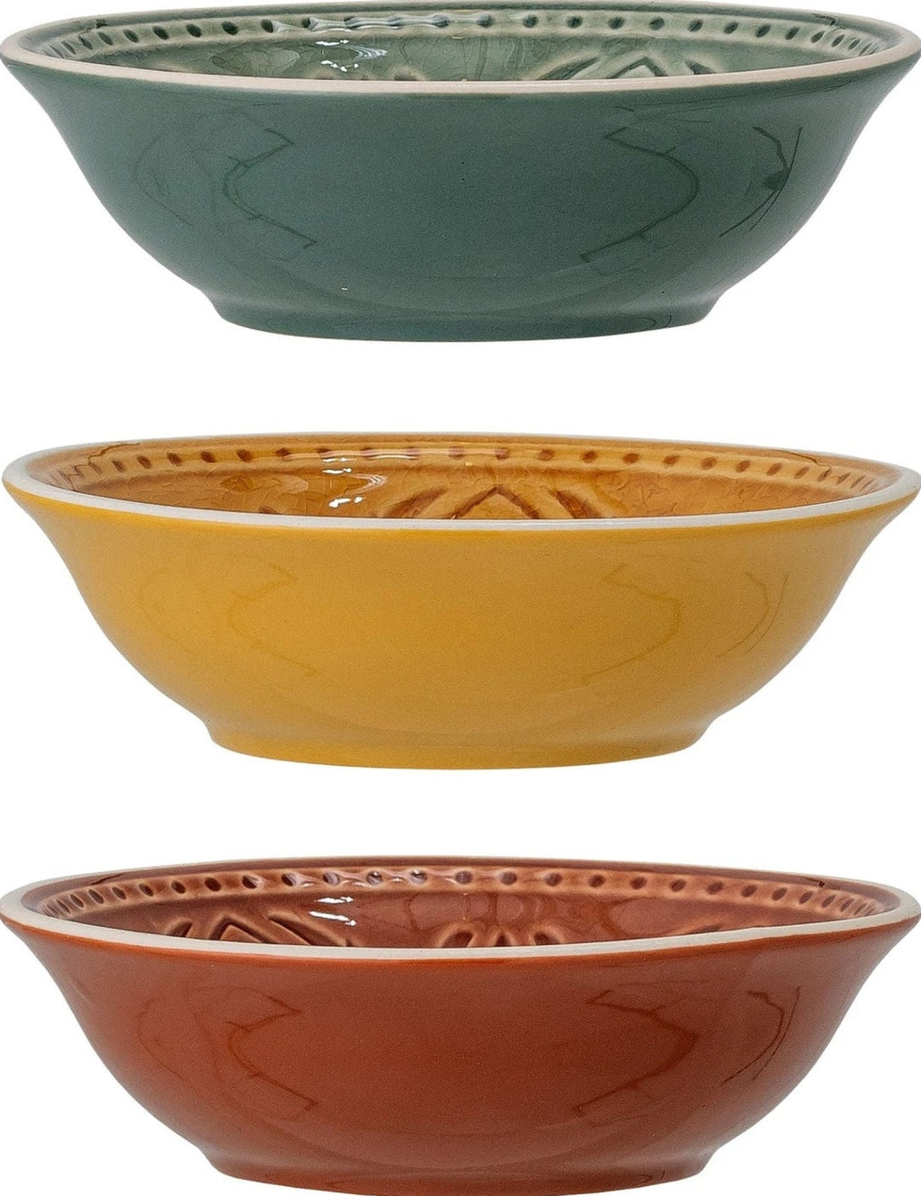 Bloomingville Rani Bowl, Green, Stoneware