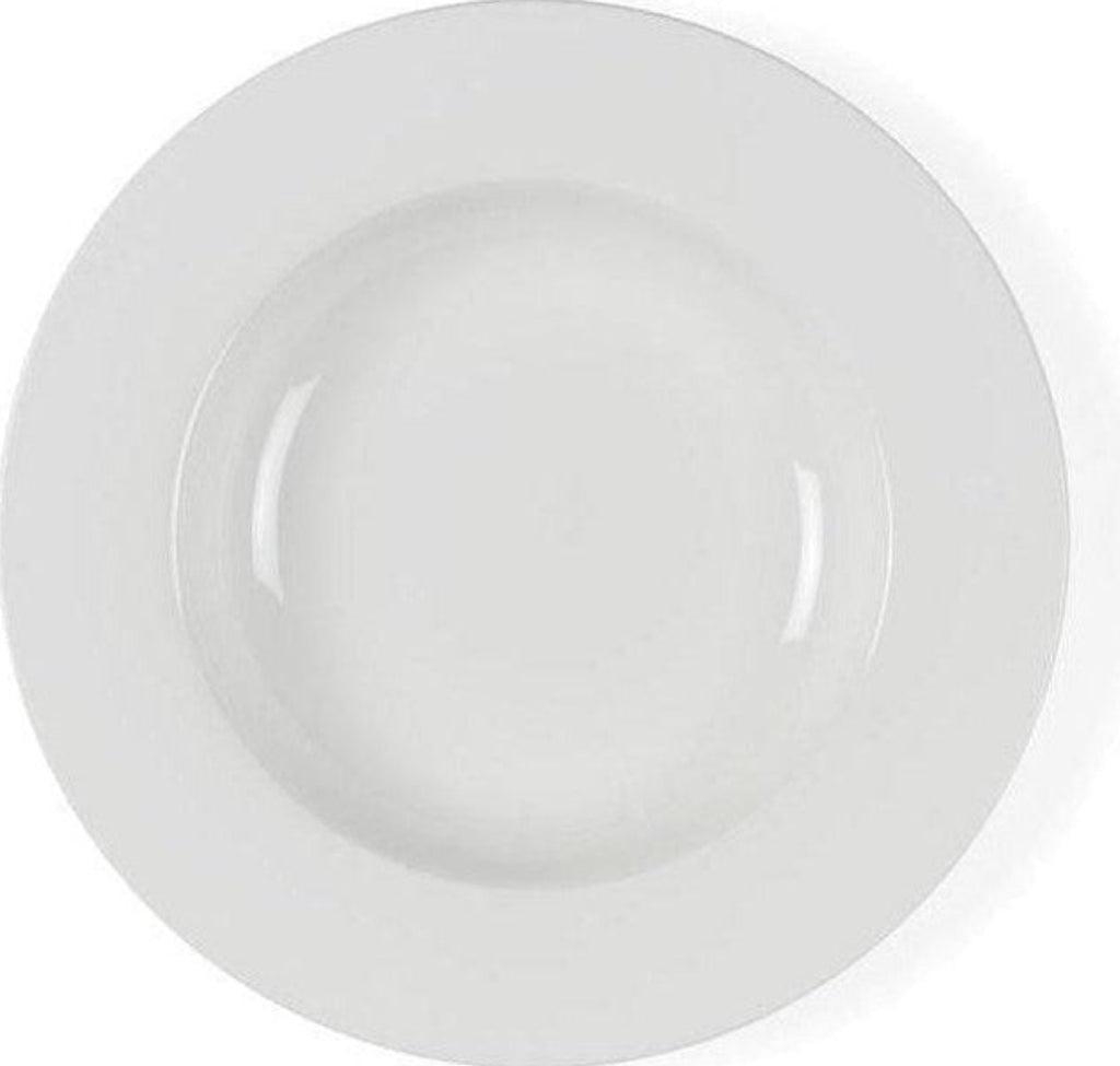 BITZ Deep Plate, White, 23cm