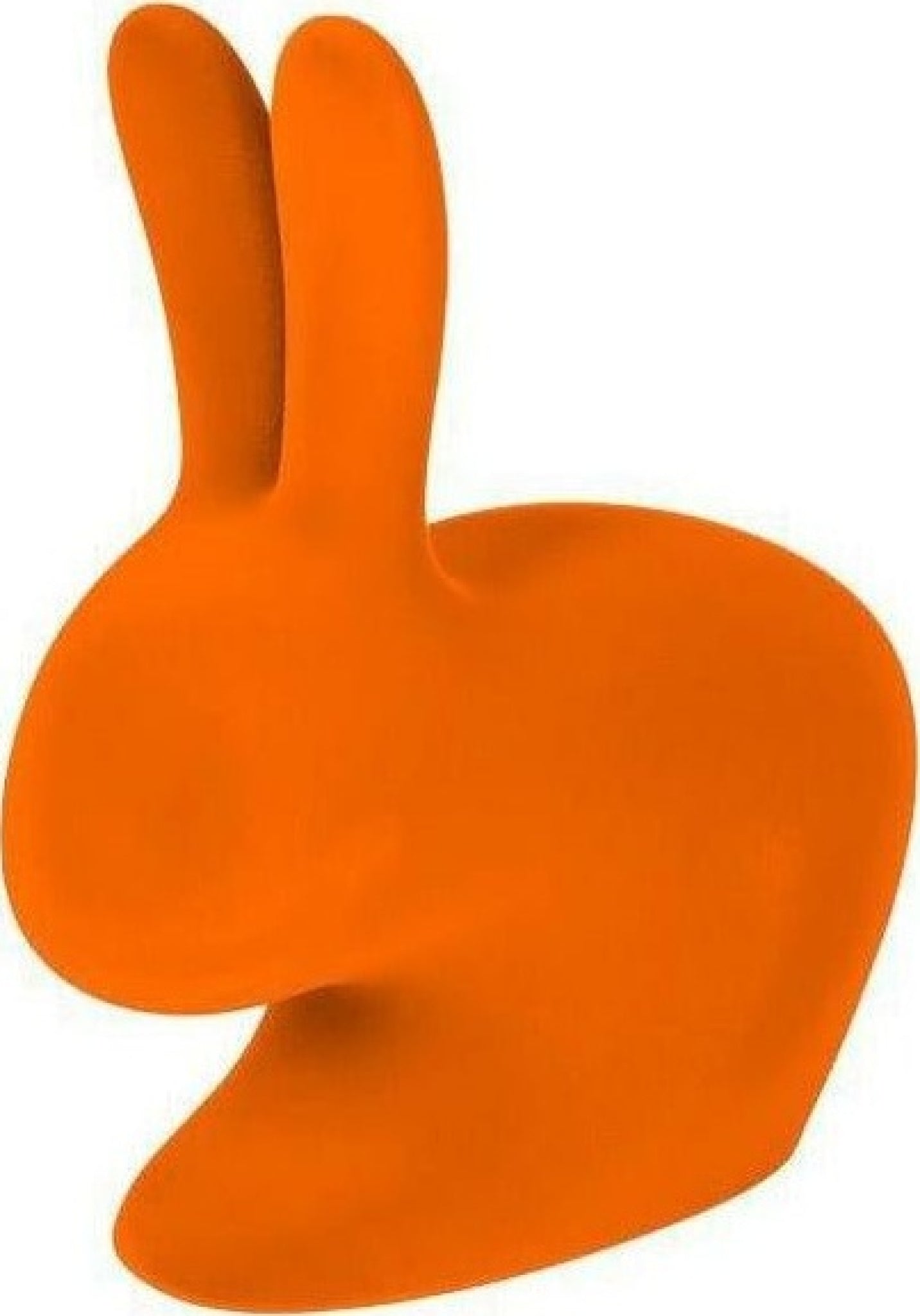 Qeeboo Baby Bunny Chair Velvet Finish, Orange