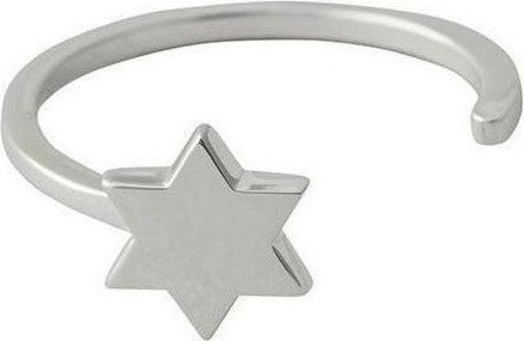 Design Letters Star Ring, Silver