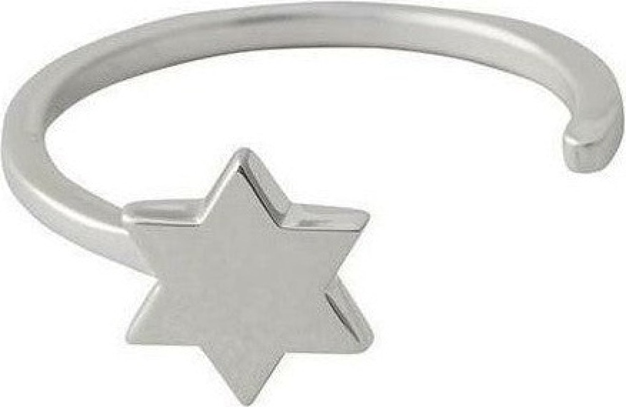 Design Letters Star Ring, Silver