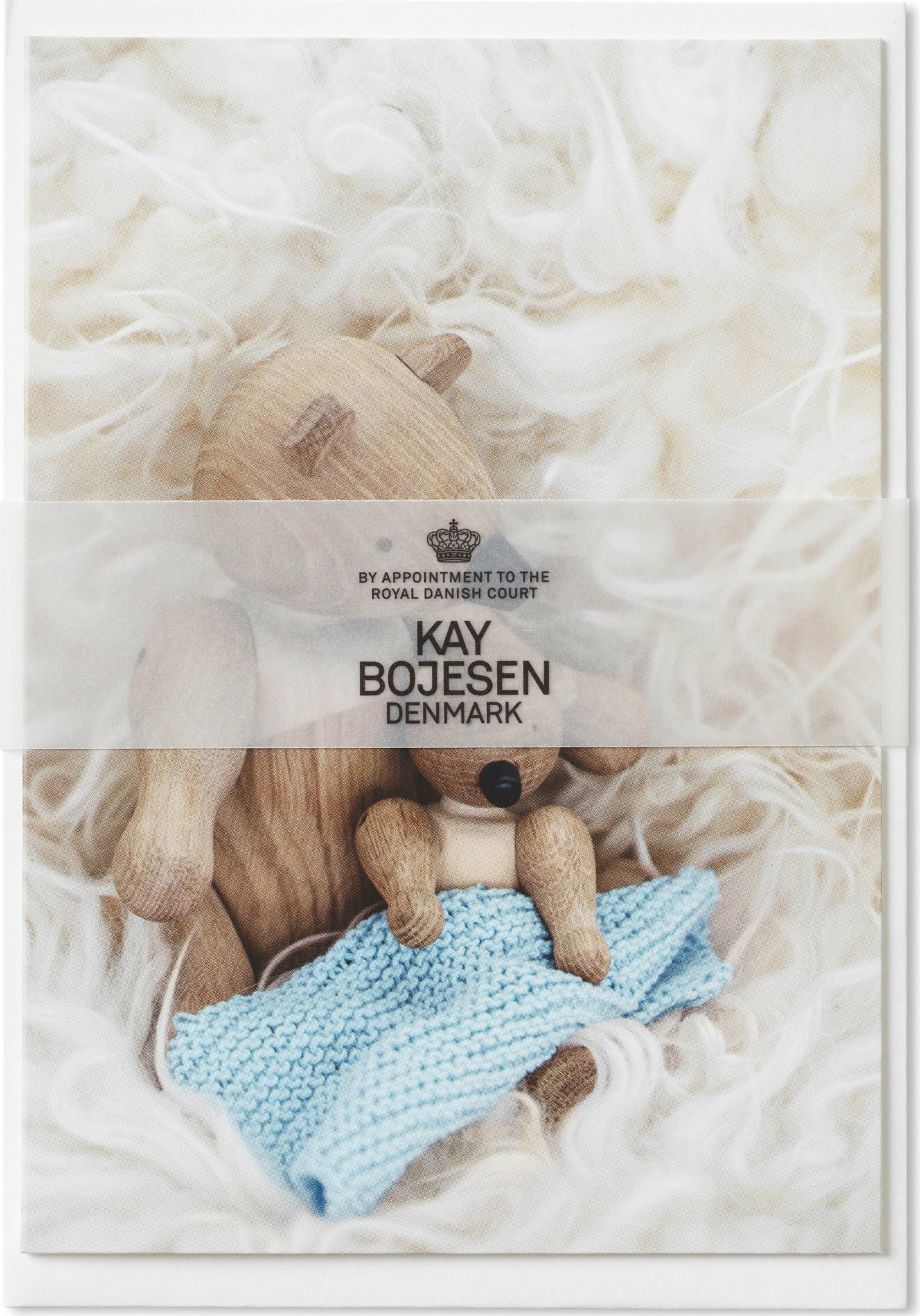 Kay Bojesen Card A6 Baptism Light Blue 1 Piece