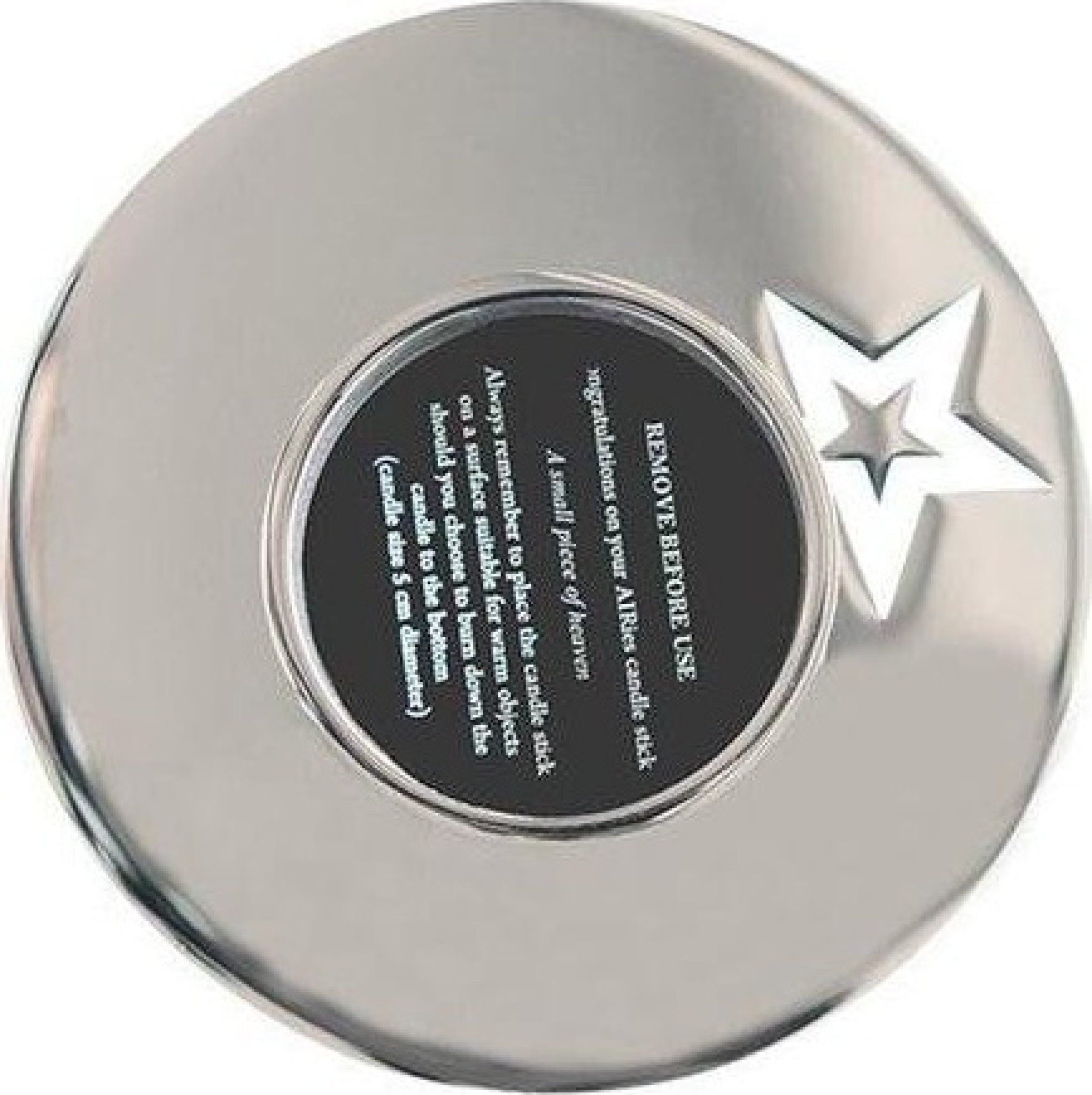 AIRies candle holder with star, silver