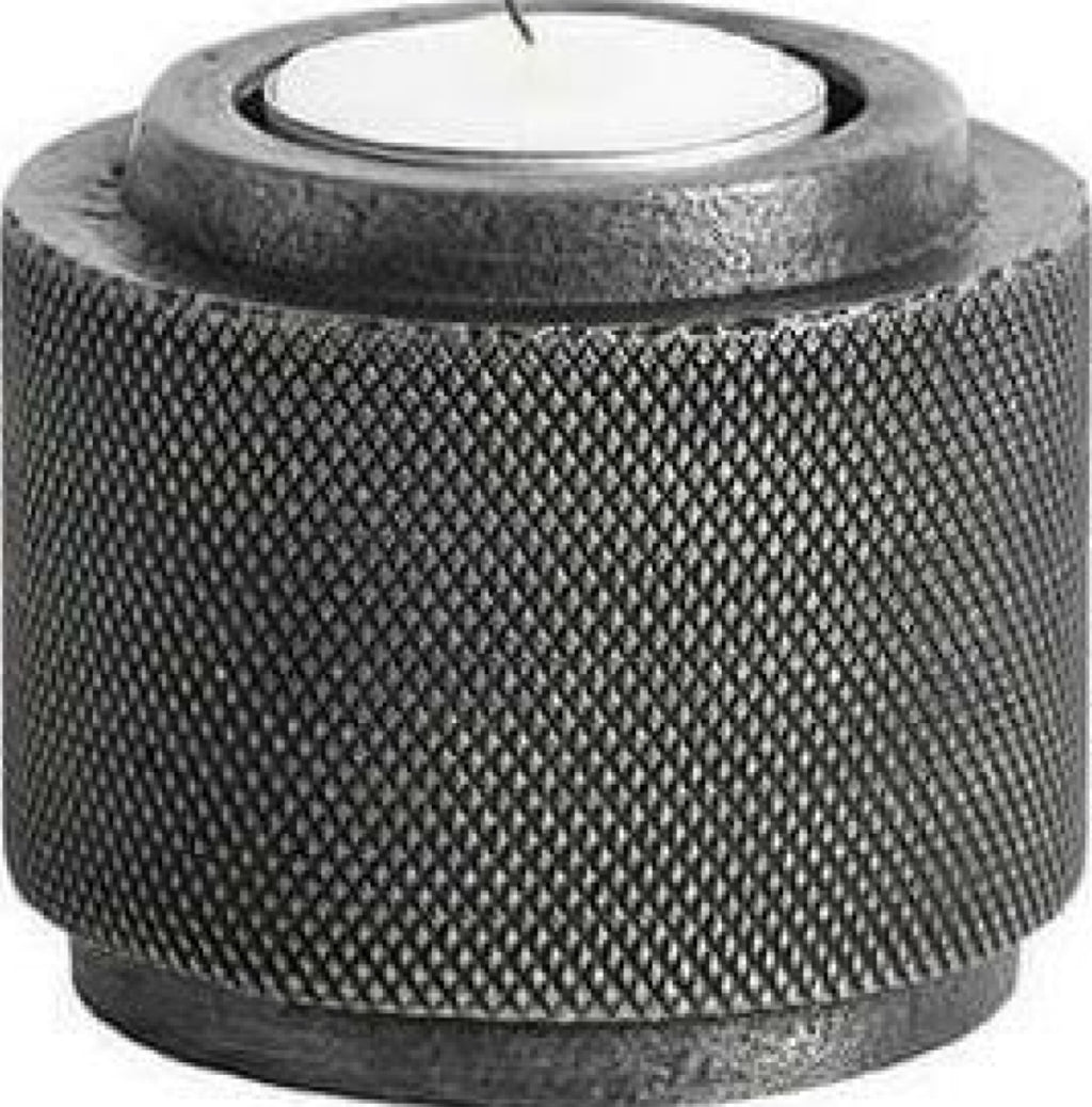 Muubs Moment Tealight Holder Black, ø7,5cm