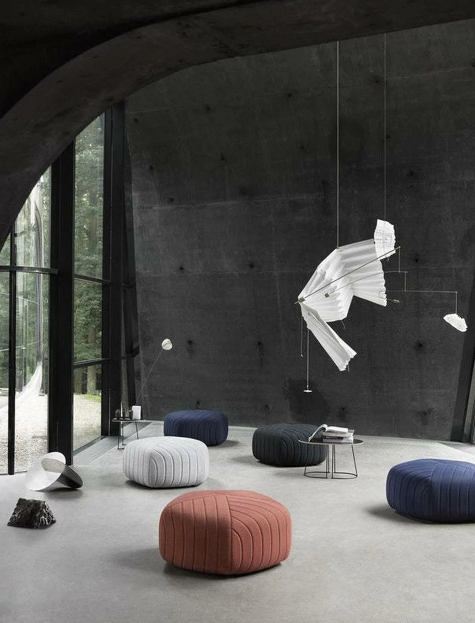 Muuto Five Pouf, Tangerine