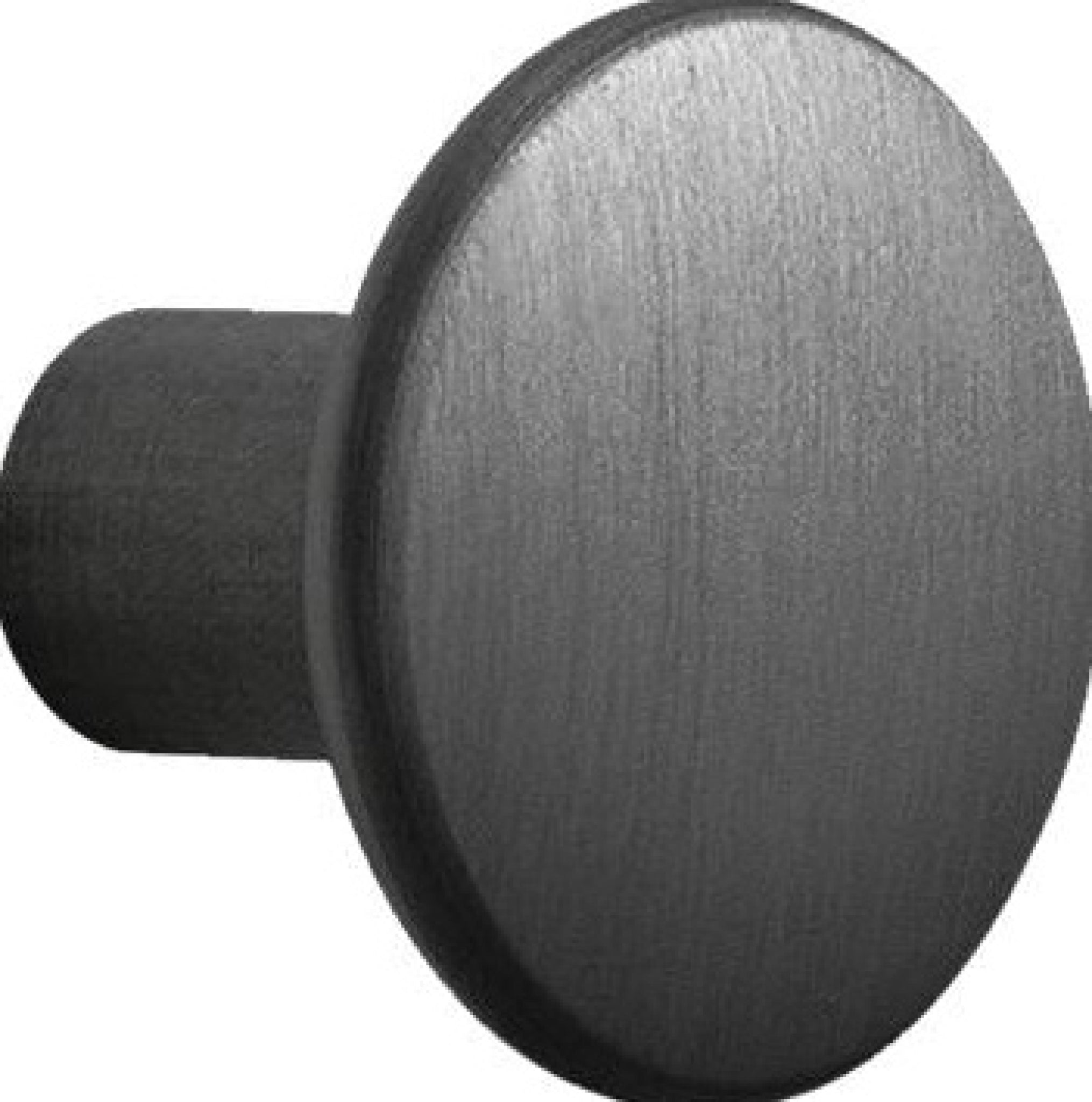 Muuto The Dots Hook Metal Black Metal ø 5 Cm, Black