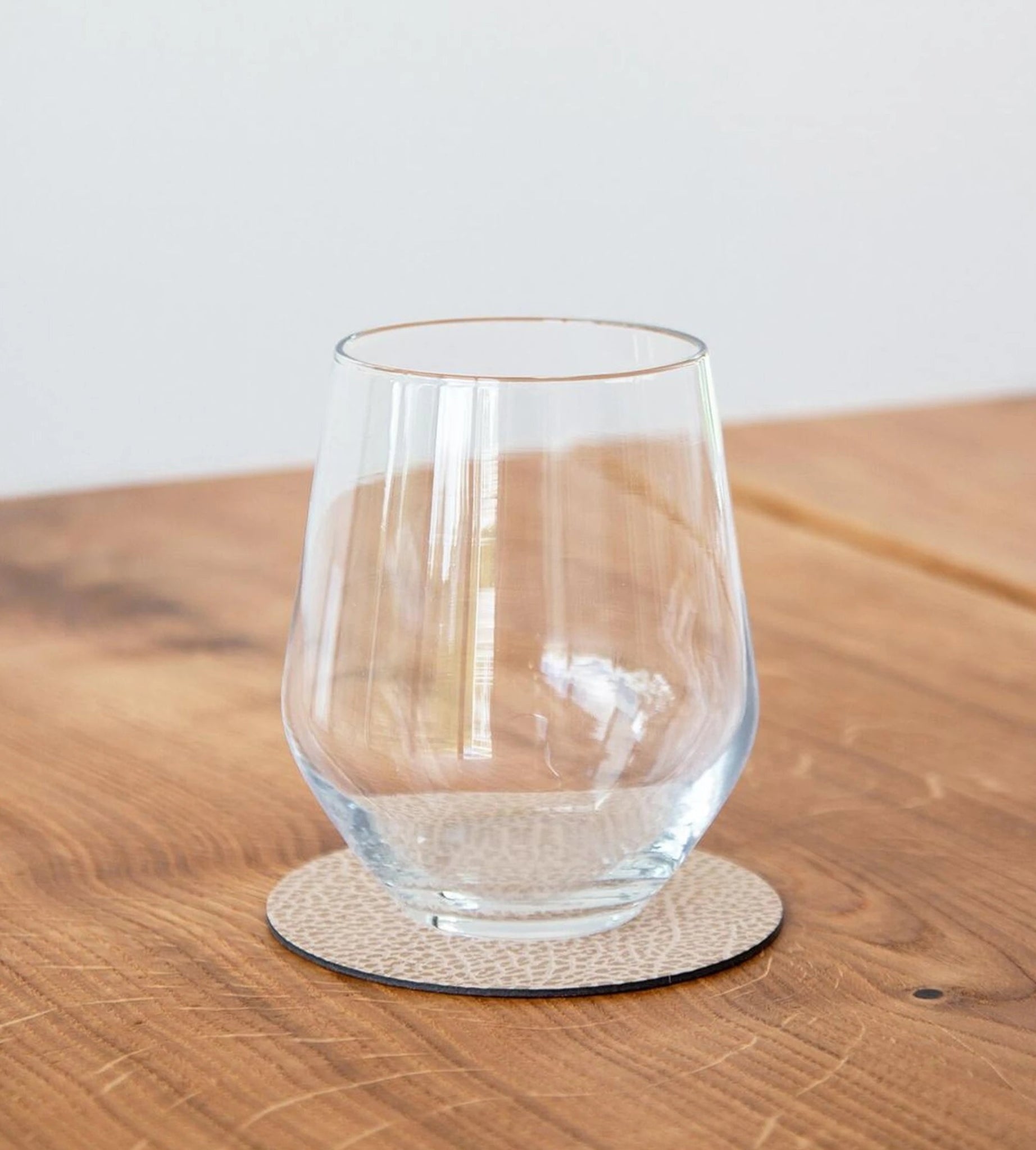 Lind DNA Circle Glass Coaster Hippo Leather, Sand