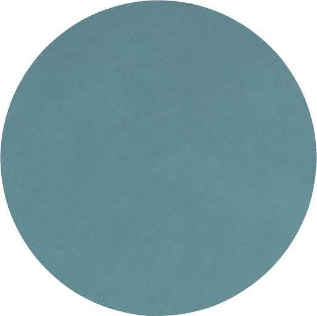 Lind DNA Circle Glass Coaster Nupo Leather, Light Blue