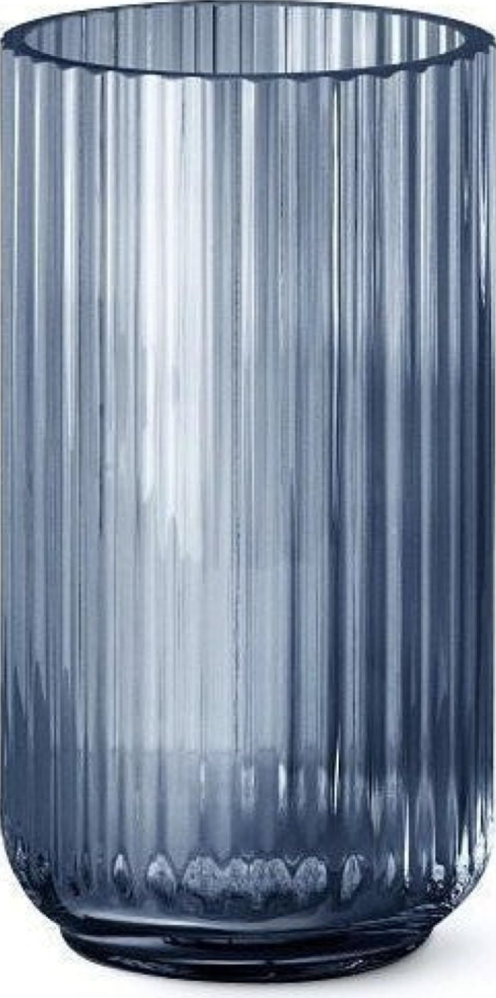 Lyngby Vase Blue Glass, 20cm