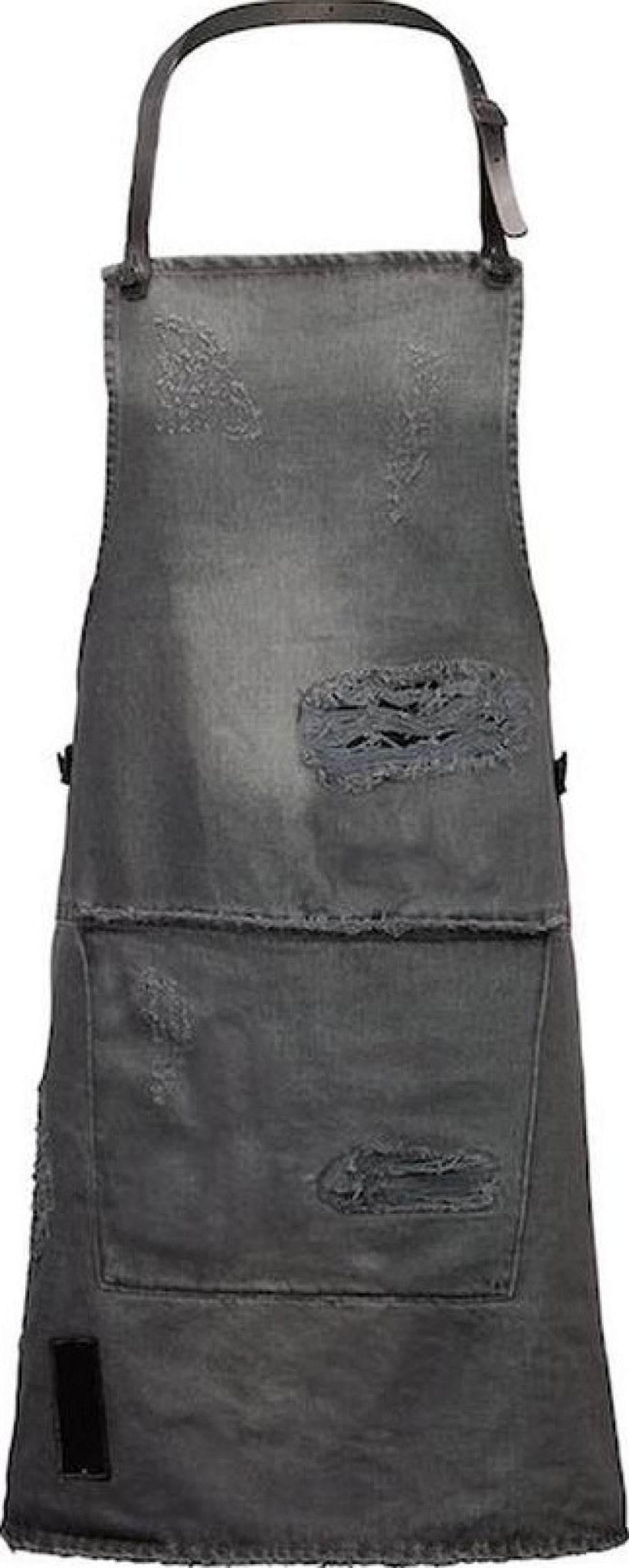 Dutchdeluxes apron in BBQ style Distressed Denim, Grey