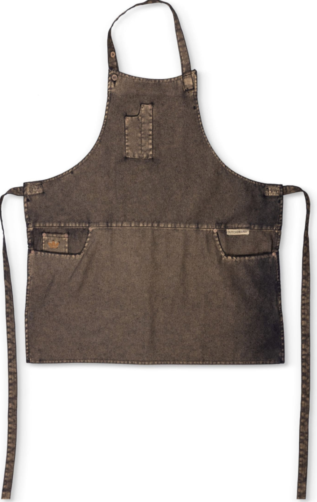 Dutchdeluxes Five Pocket Apron Slim Fit, Goldish Black