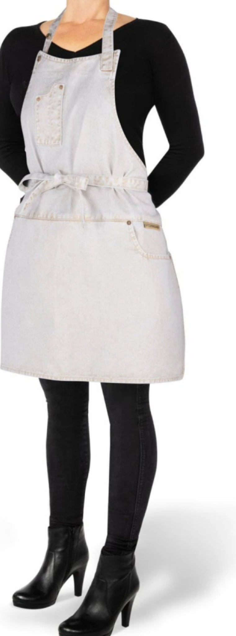 Dutchdeluxes Five Pocket Apron Slim Fit, Goldish White