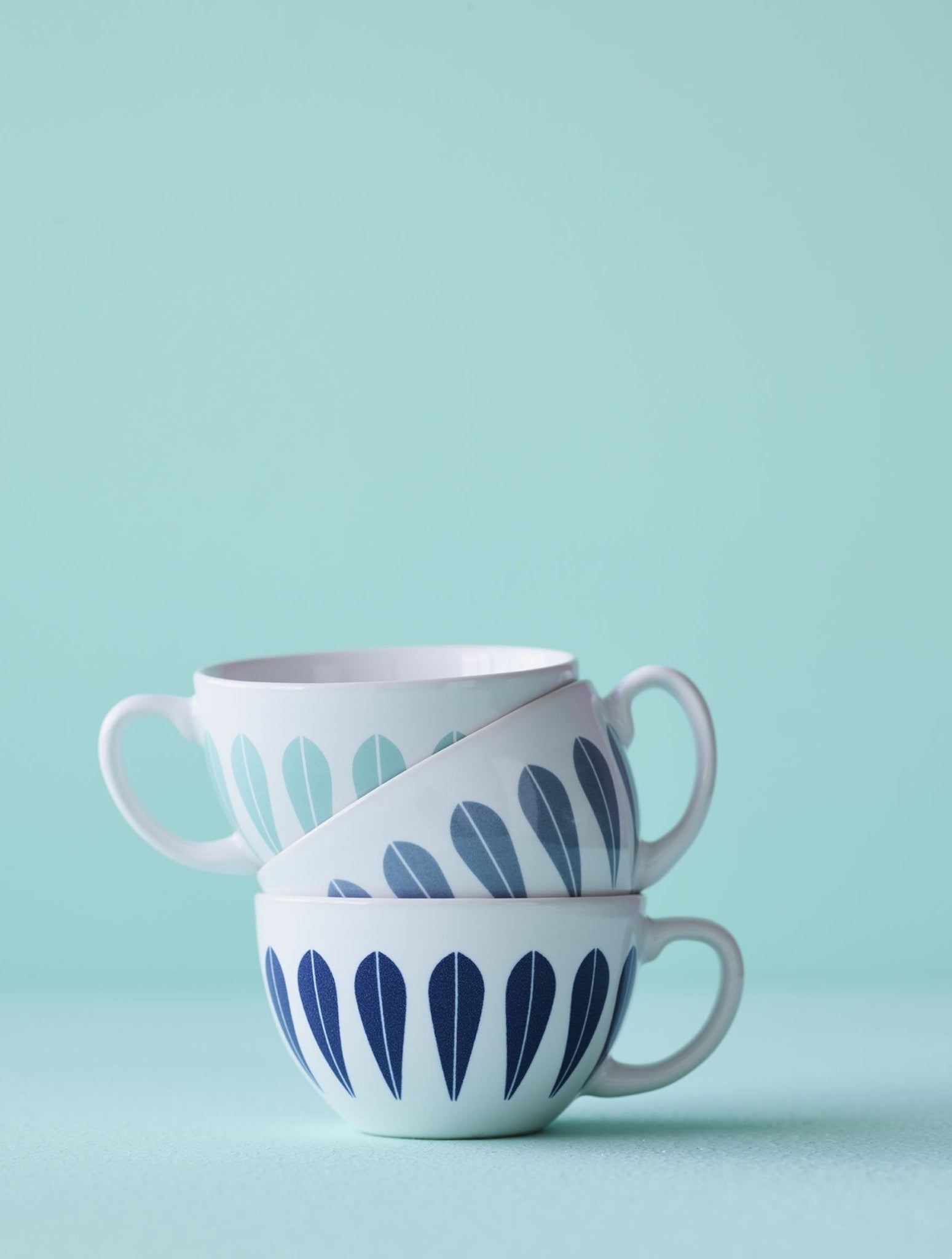 Lucie Kaas Arne Clausen Collection Cups w. saucer grey, 10cm