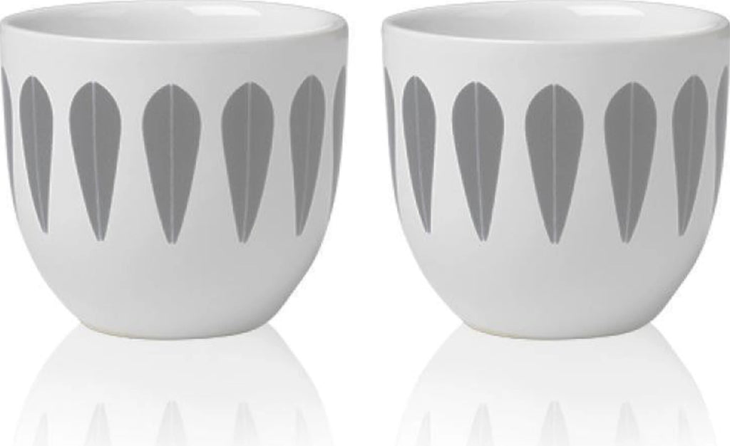 Lucie Kaas Arne Clausen egg cup grey, 2 pcs.