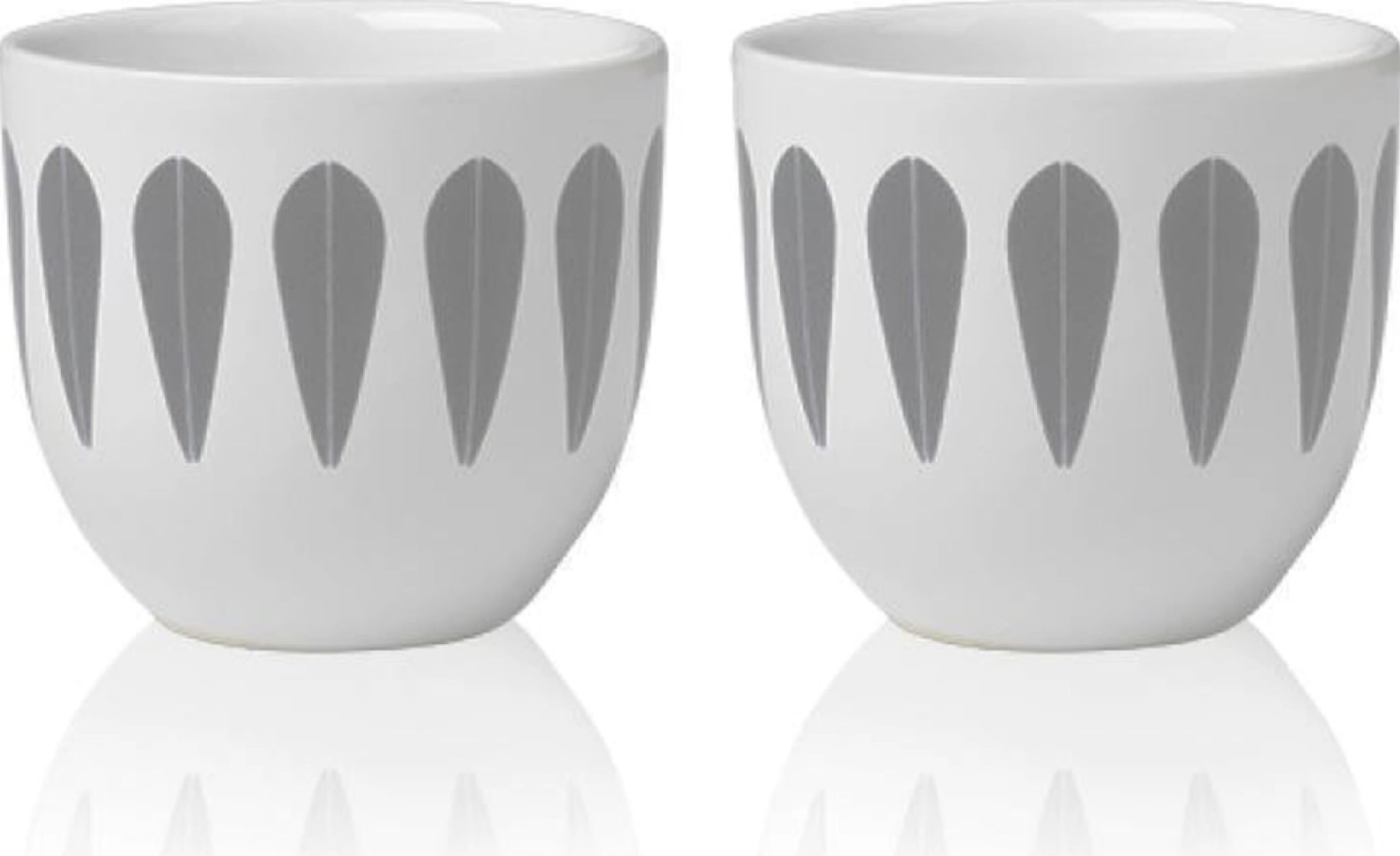 Lucie Kaas Arne Clausen egg cup grey, 2 pcs.