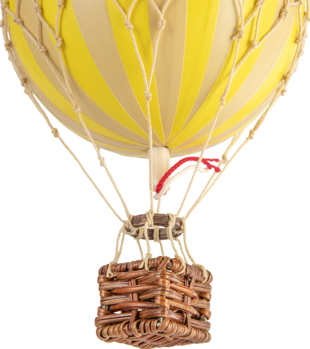 Authentic Models Floating The Skies Balloon Model, True Yellow, Ø 8.5 Cm