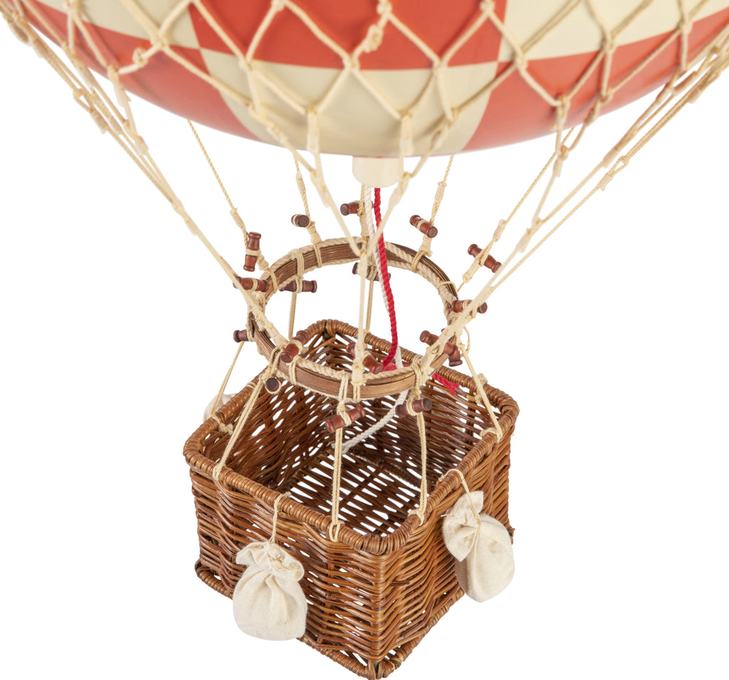 Authentic Models Royal Aero Balloon Model, Check Red, Ø 32 Cm
